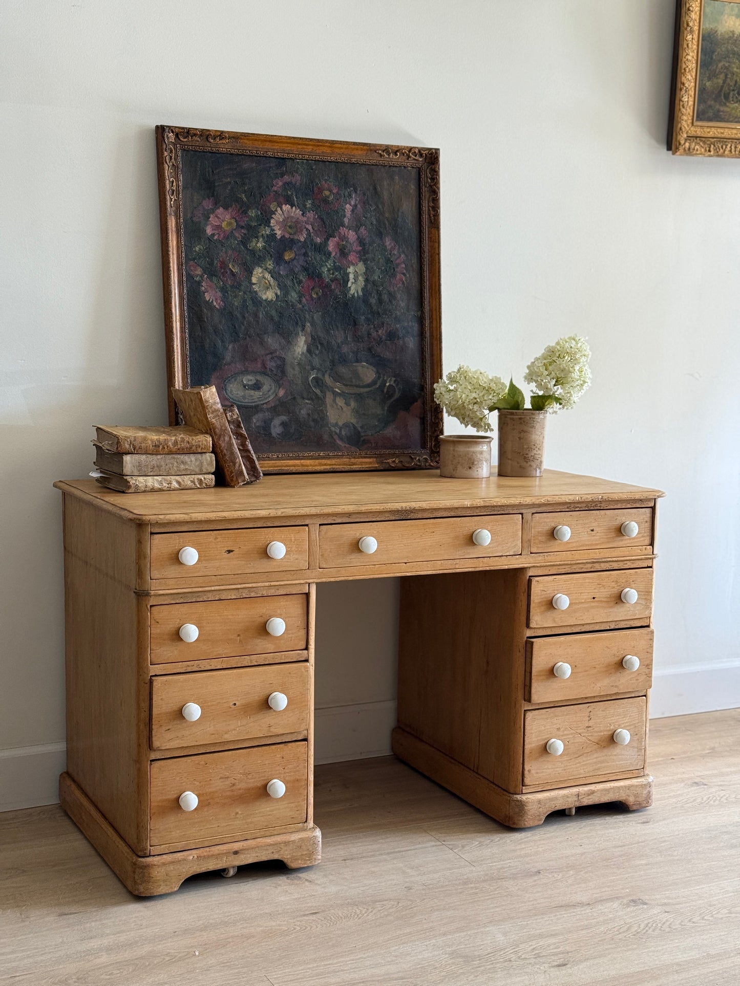 Antique English Pine Desk