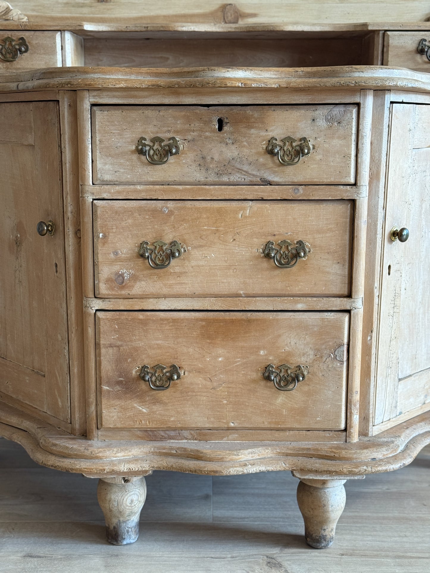 Antique English Pine Dressing Table/Sideboard
