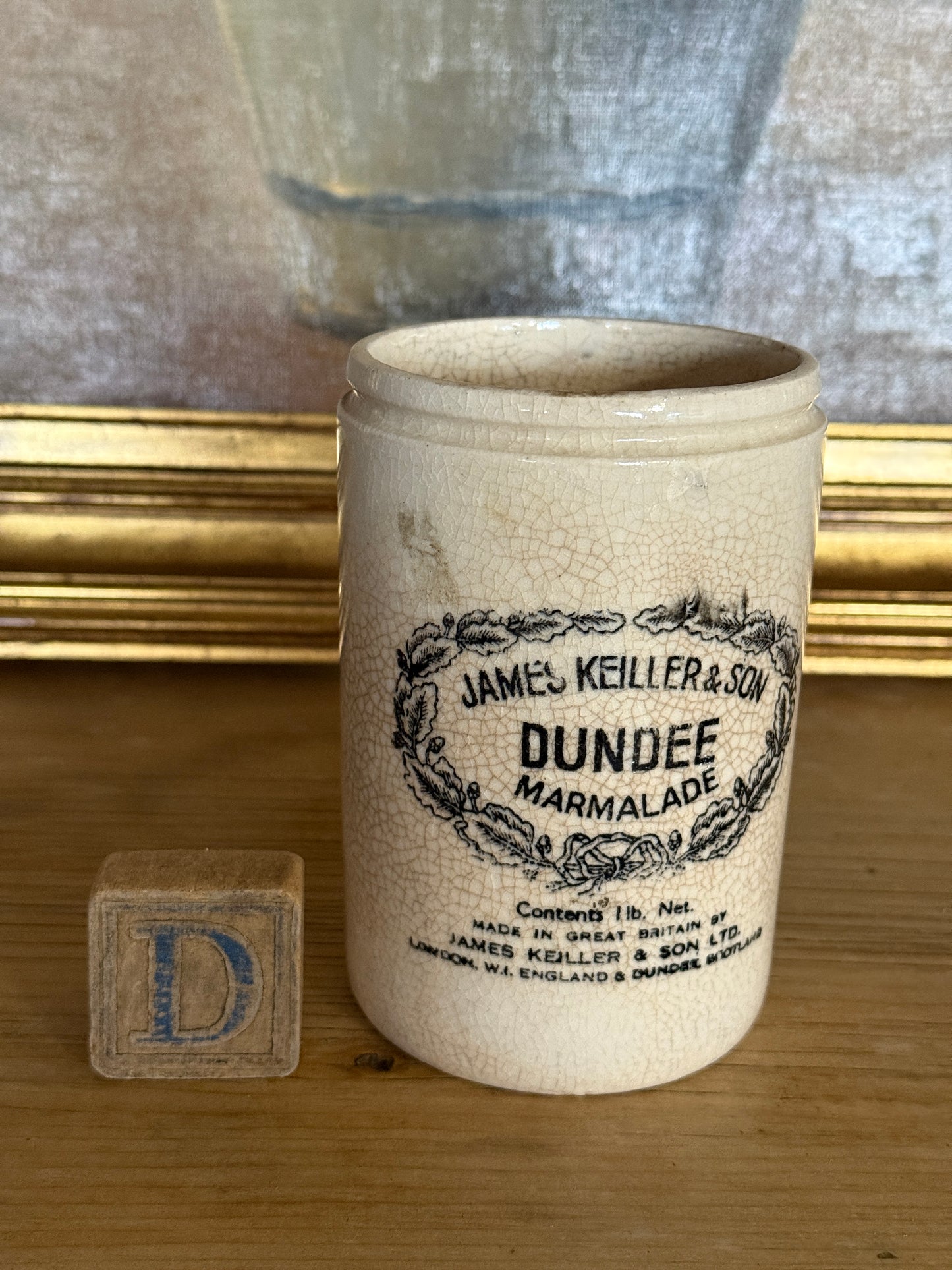 Antique English Dundee Jars, medium
