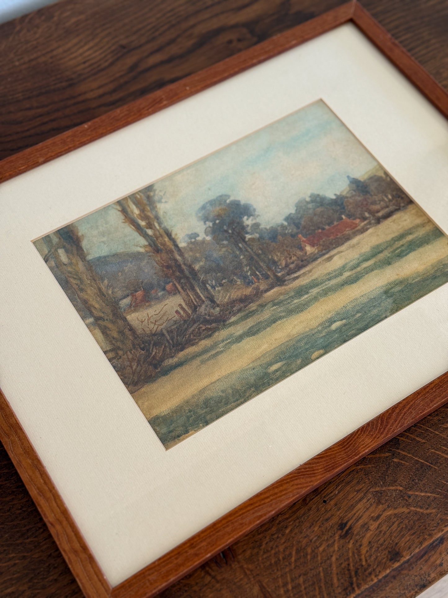 Antique English Watercolor Painting