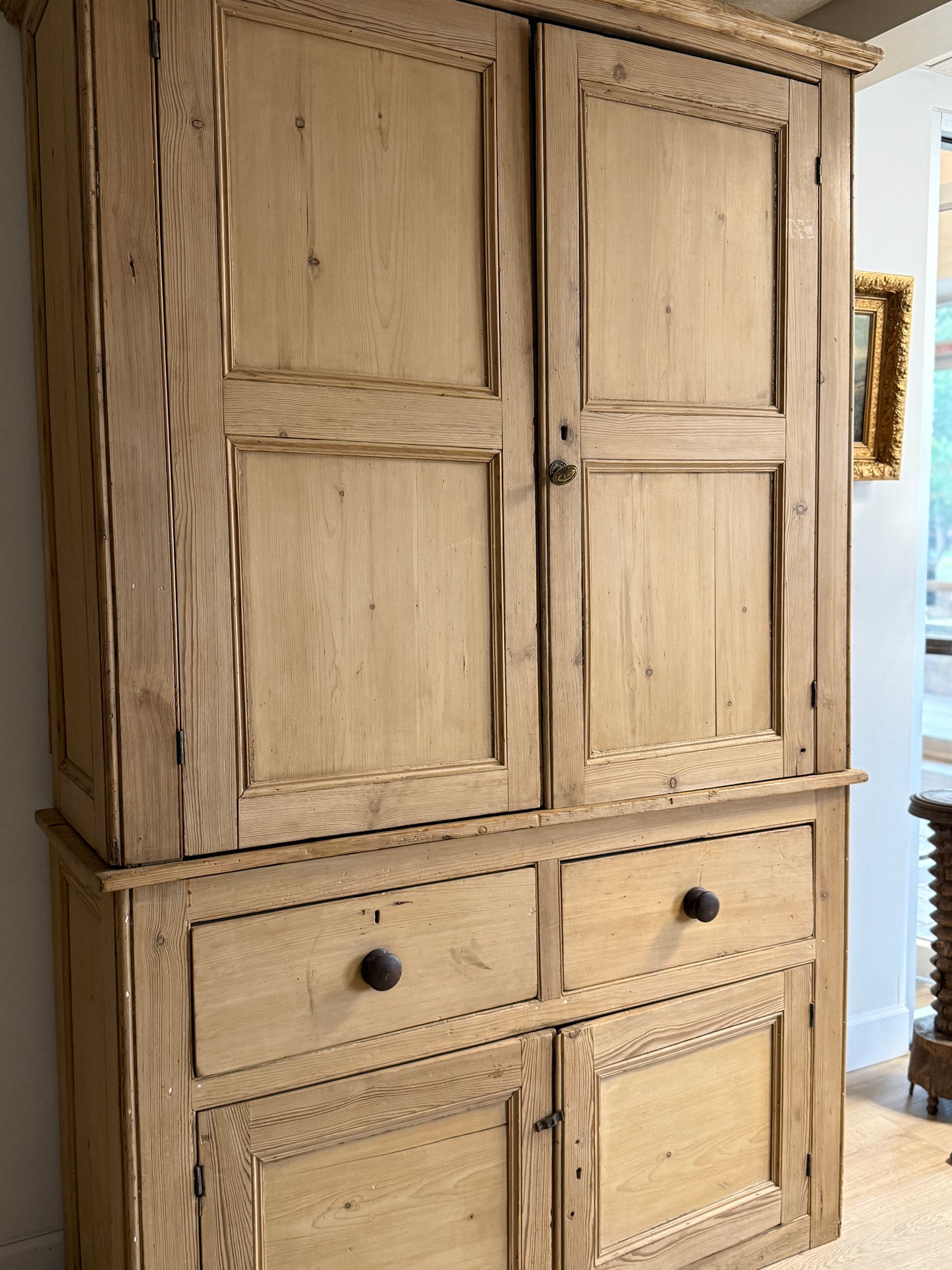Monumental Antique English Housekeepers Cupboard