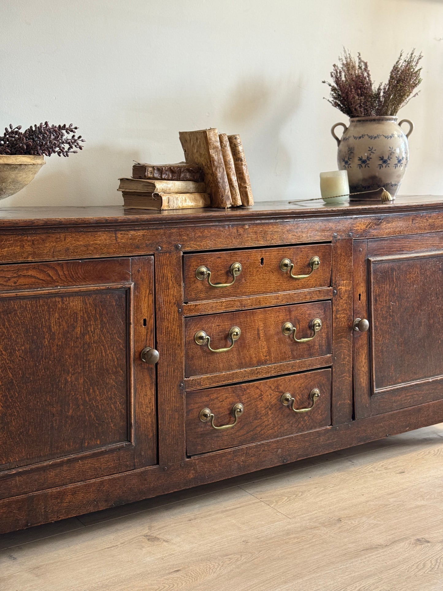 Antique English Oak Sideboard c. 1820