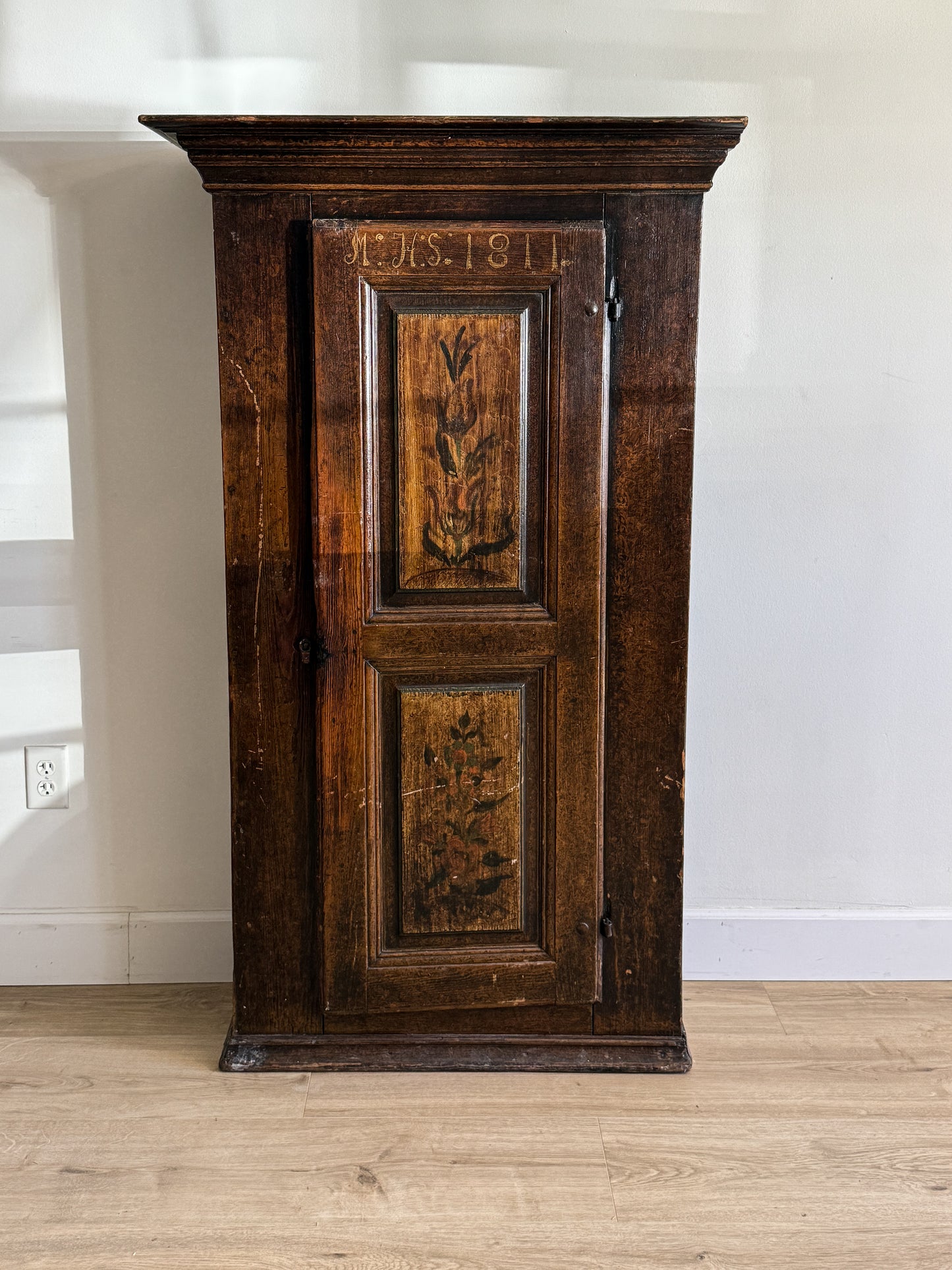 Antique European Marriage Cupboard