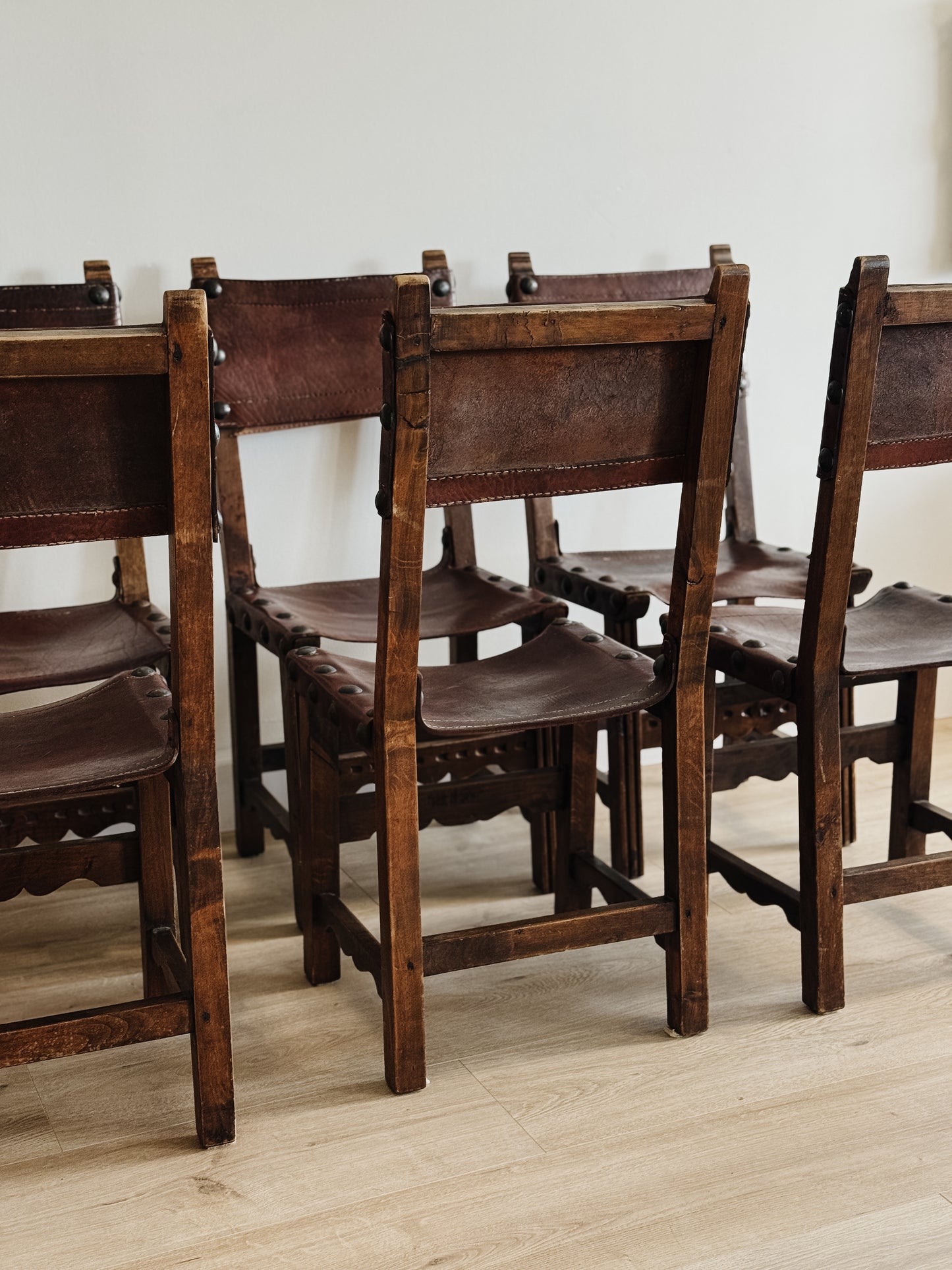 Set of Six Antique Spanish Dining Chairs