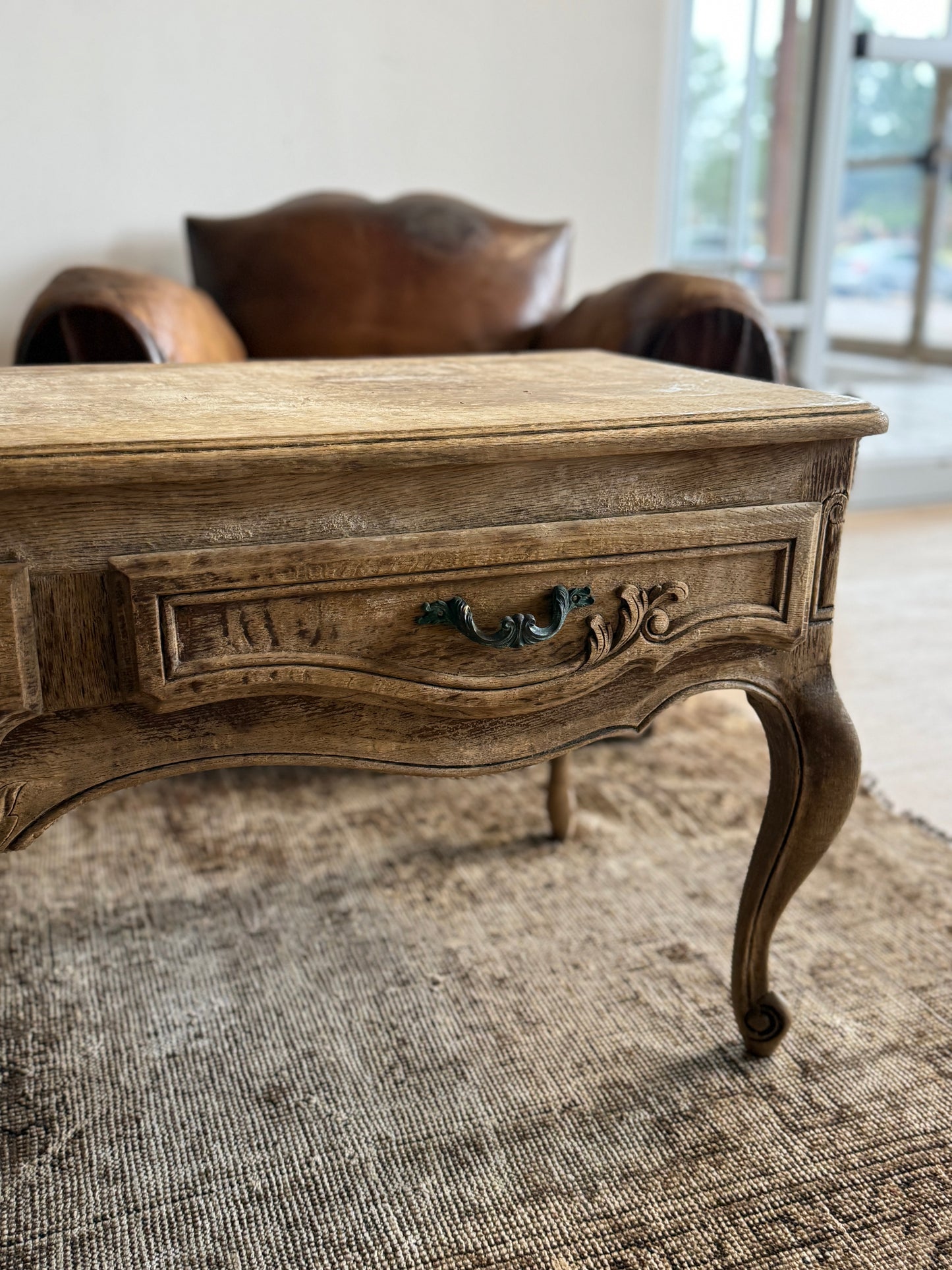 Antique French Hall Bench/Coffee Table
