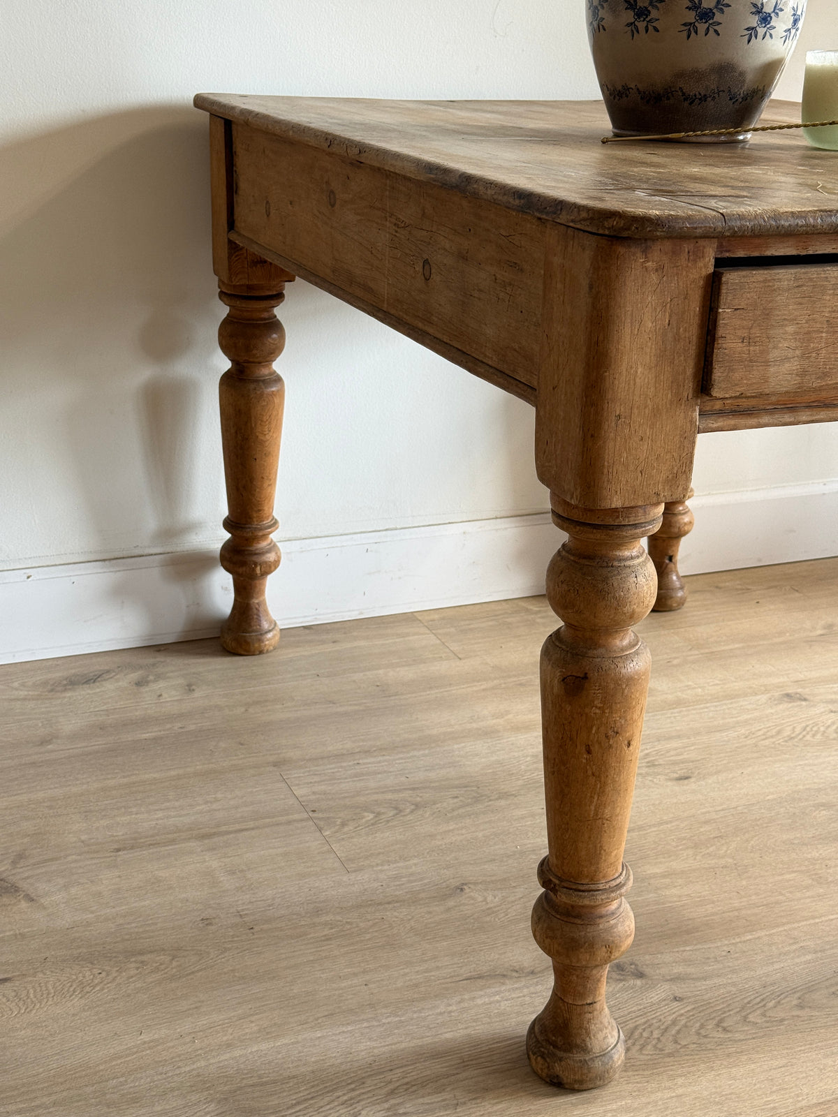 Antique English Pine Dining Table