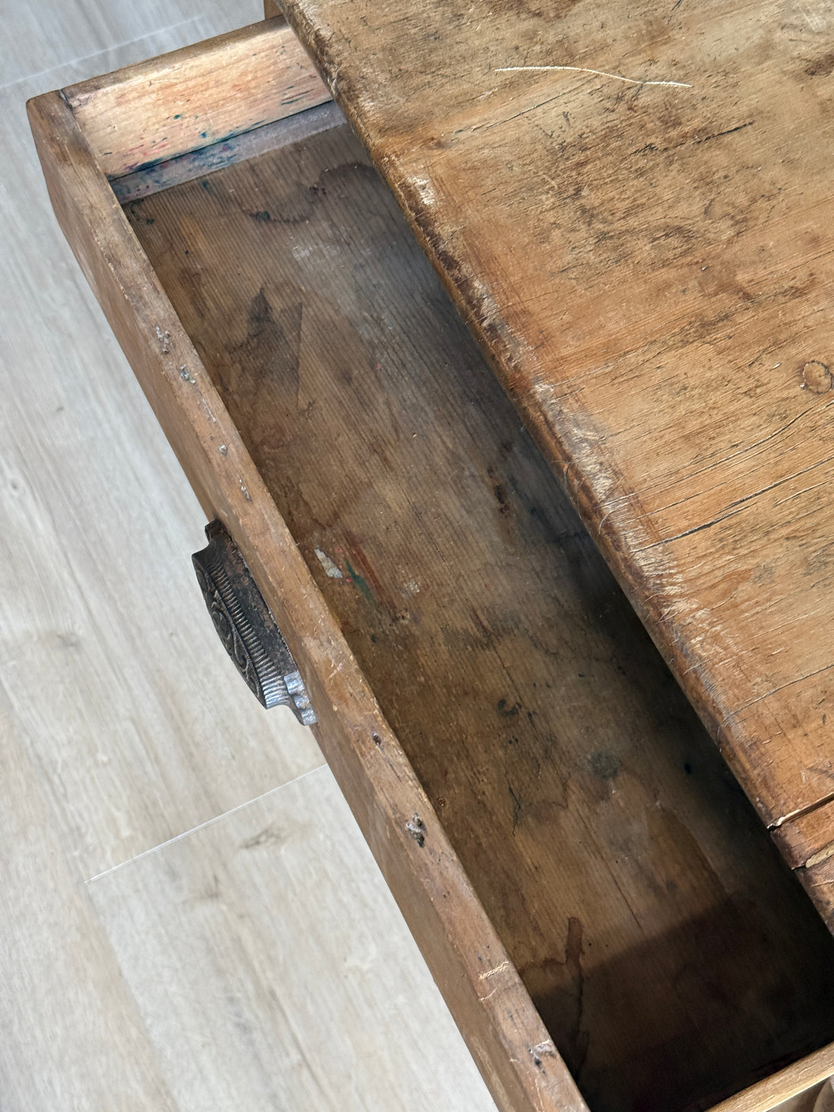 Antique English Pine Dining Table