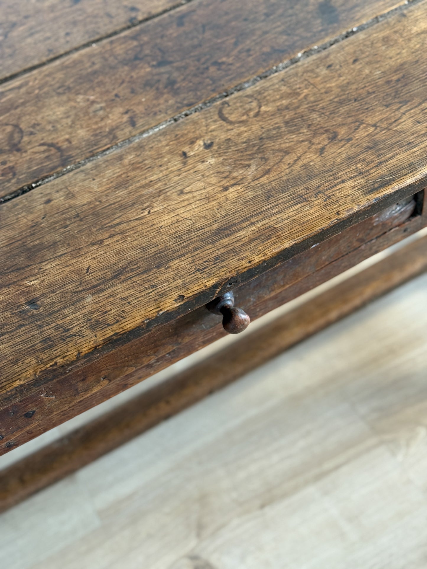 Antique French Oak Serving Table/Console