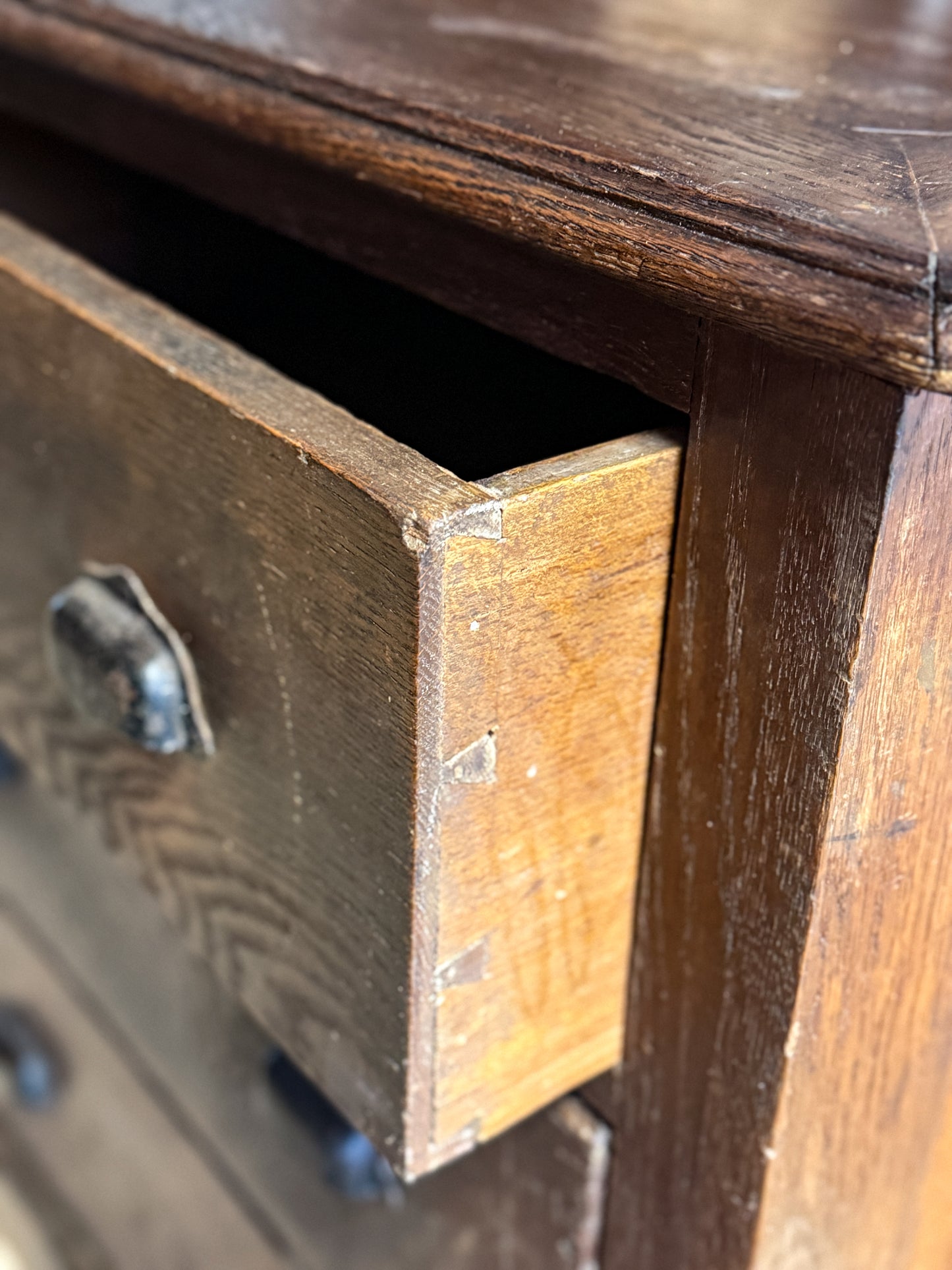 Late 19th c. French Oak Shop Counter