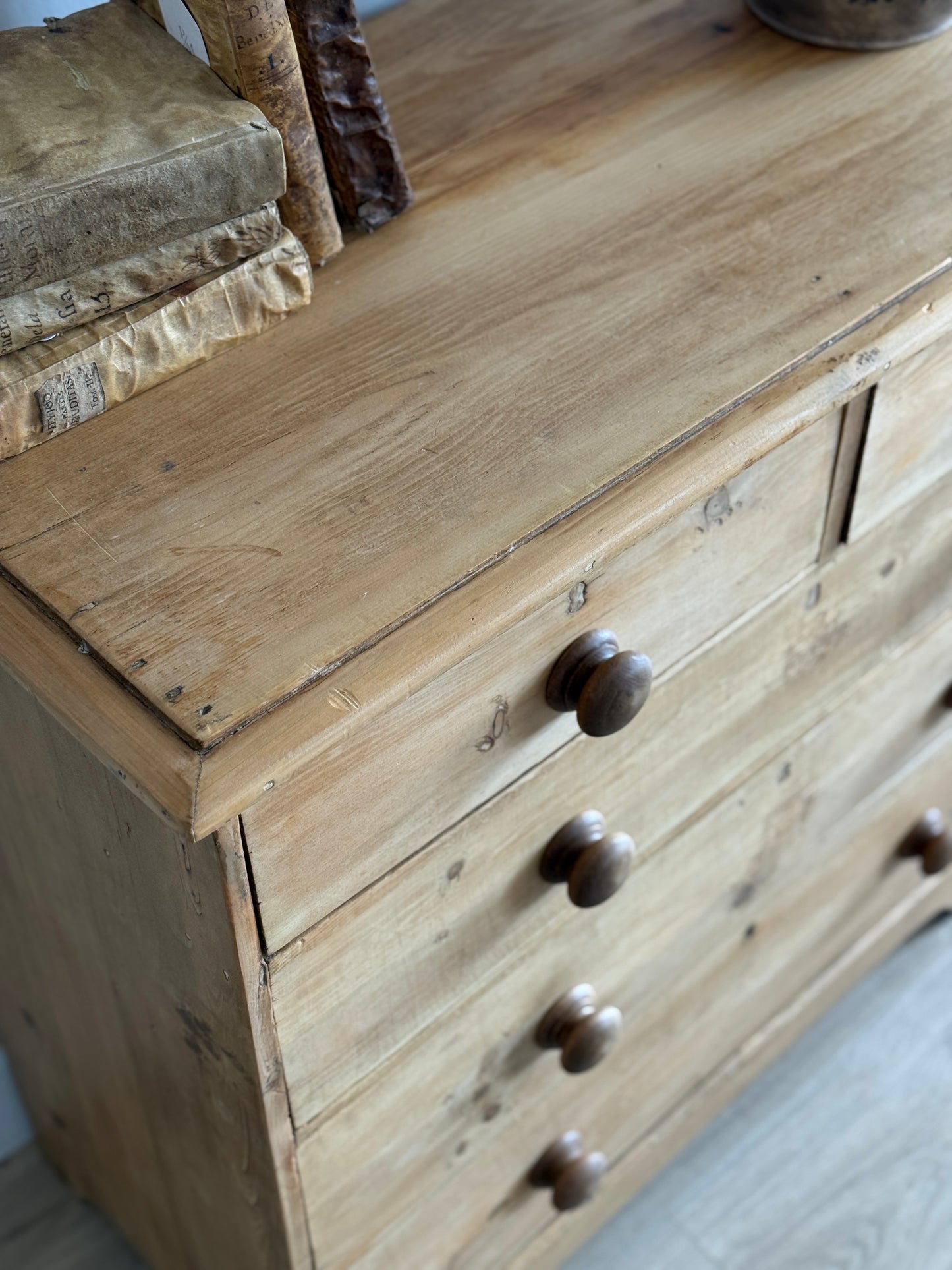 Antique English Pine Dresser/Chest of Drawers