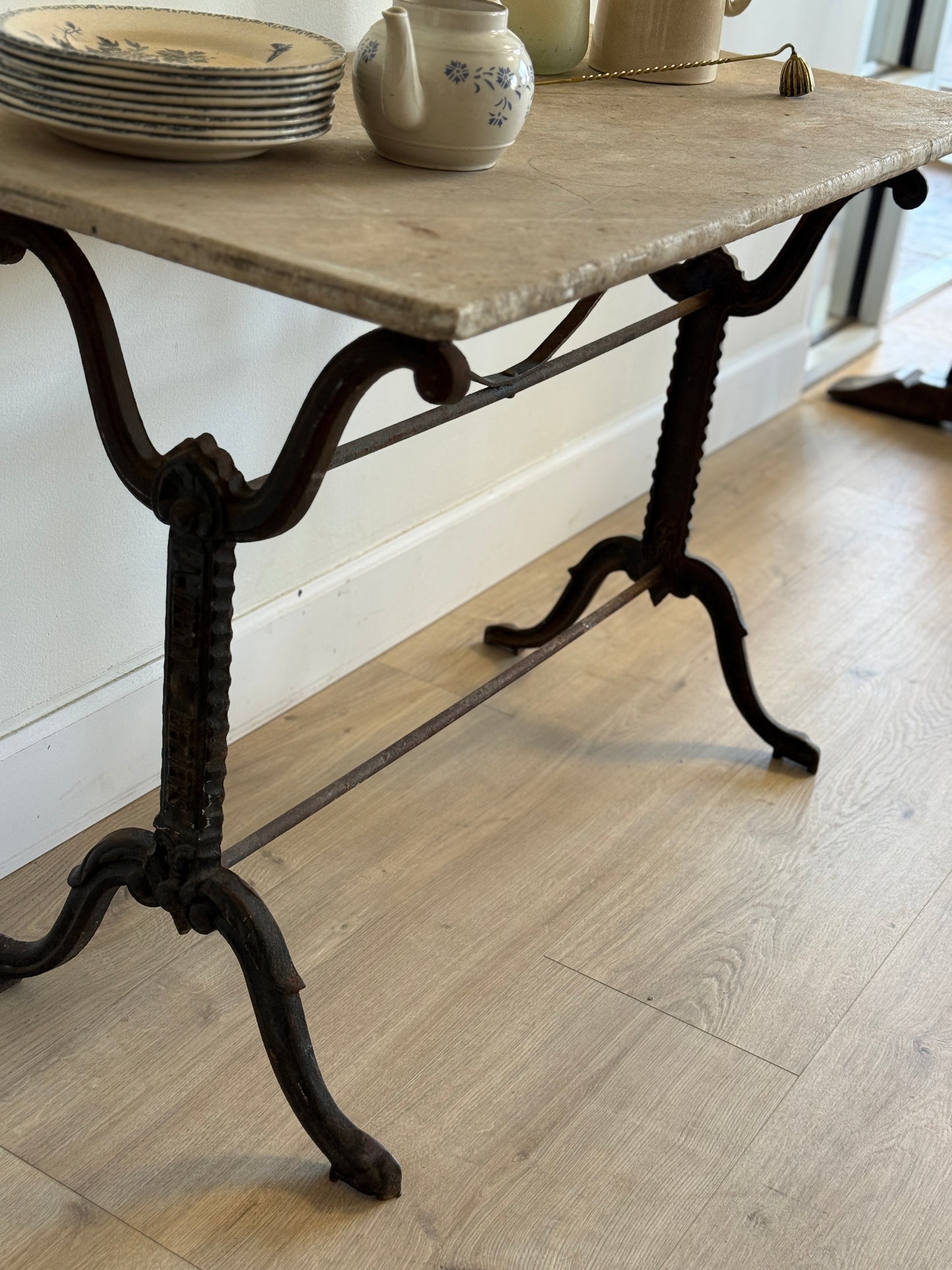 Antique Marble Bistro/Patio Table