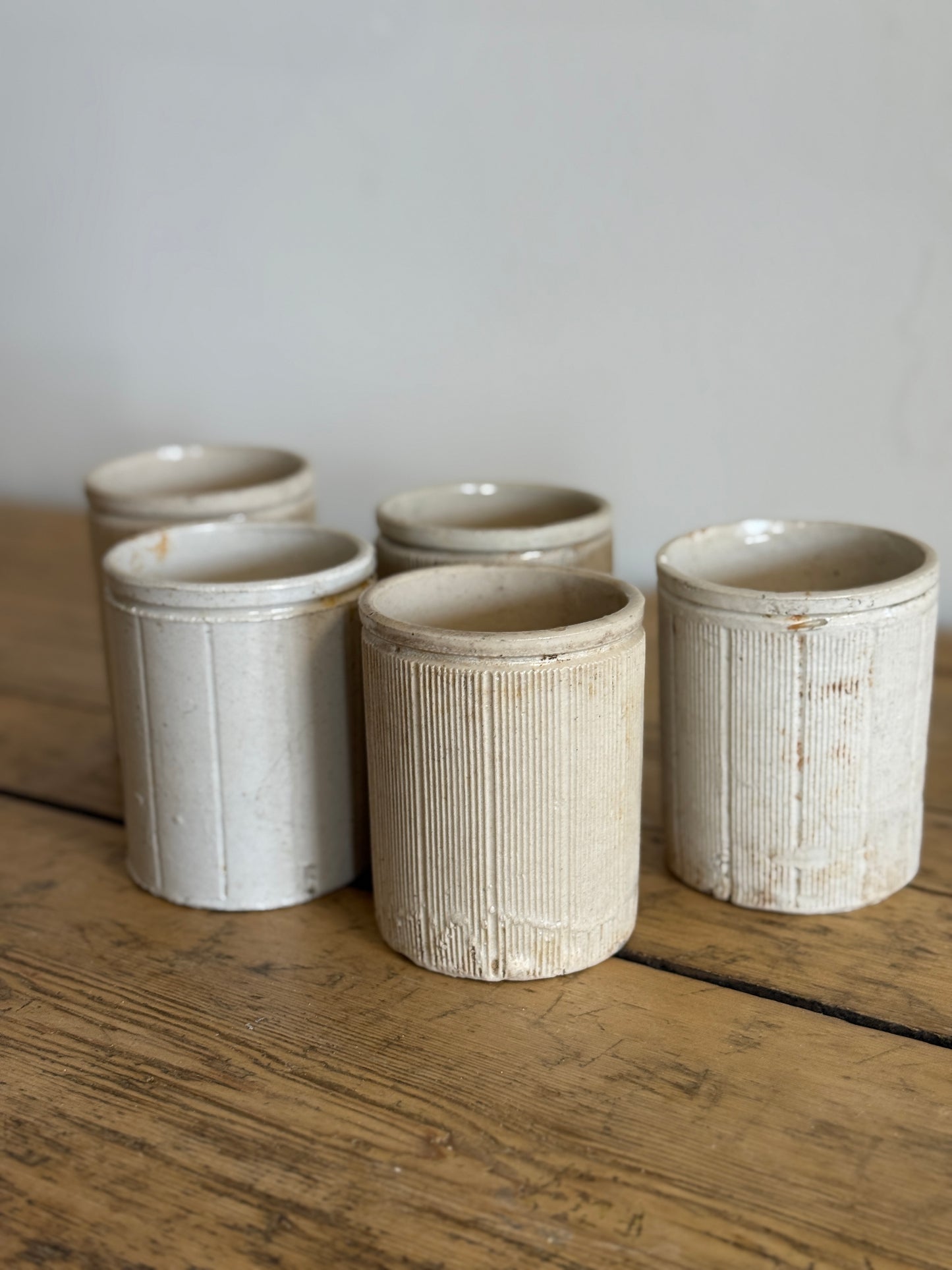 Antique English Marmalade Jar, solid color