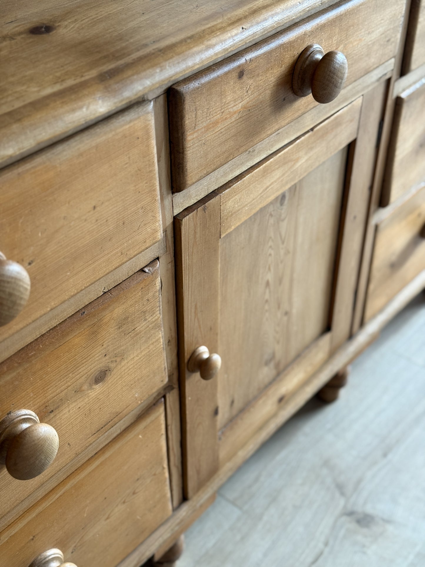 Antique English Pine Sideboard