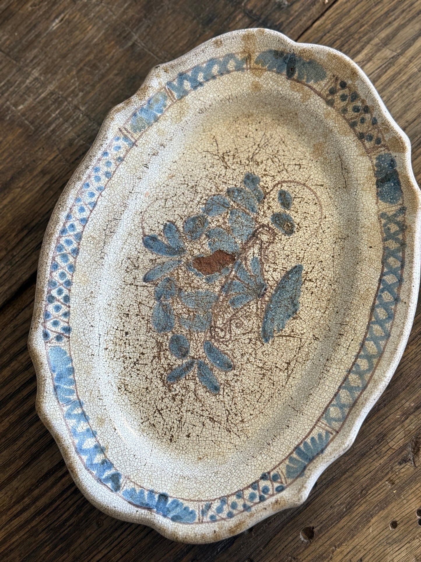 Rare 18th c. French Rouen Plates - Forges Les Eaux