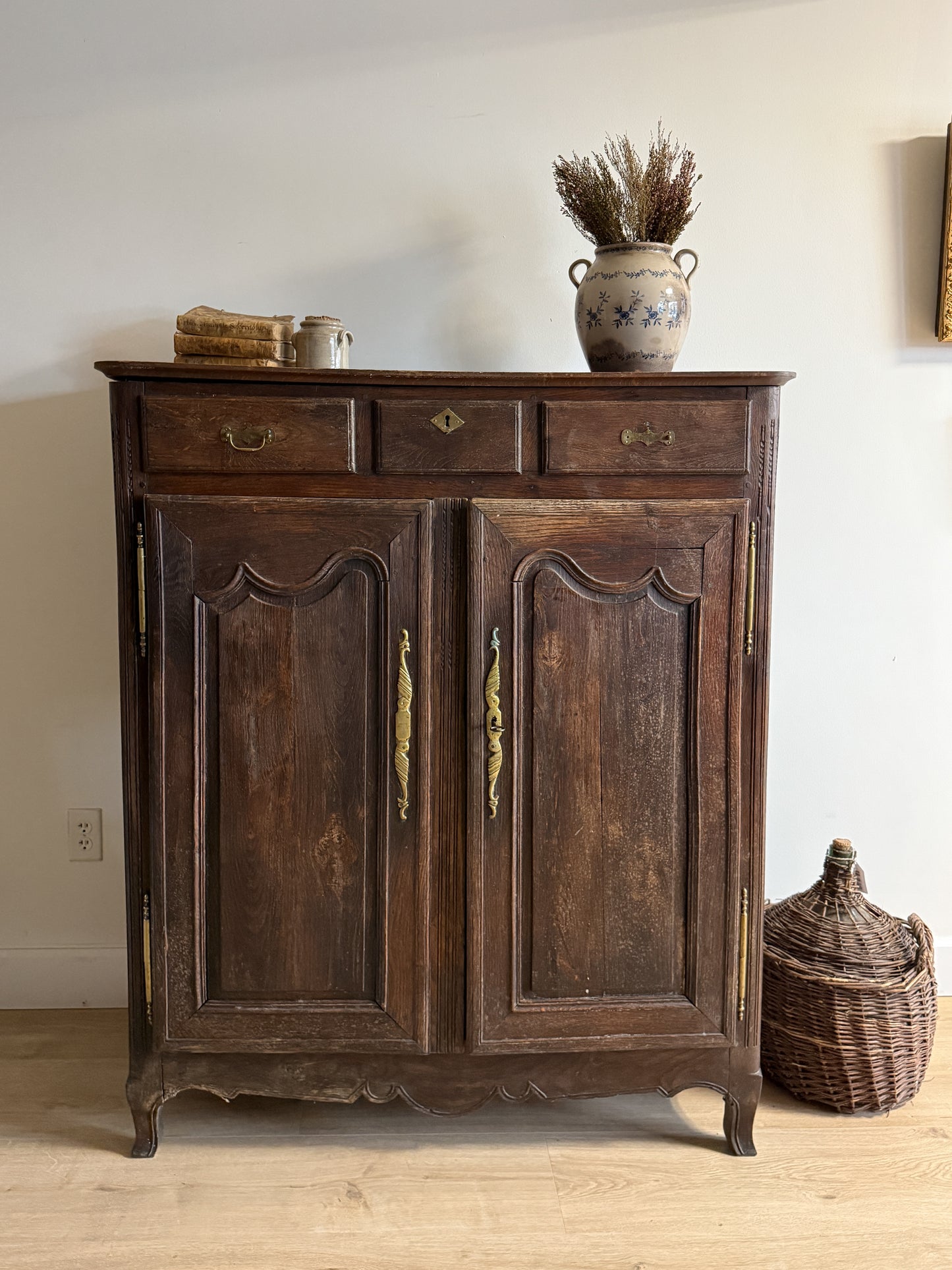 Late 19th c. French Oak Cabinet/Sideboard