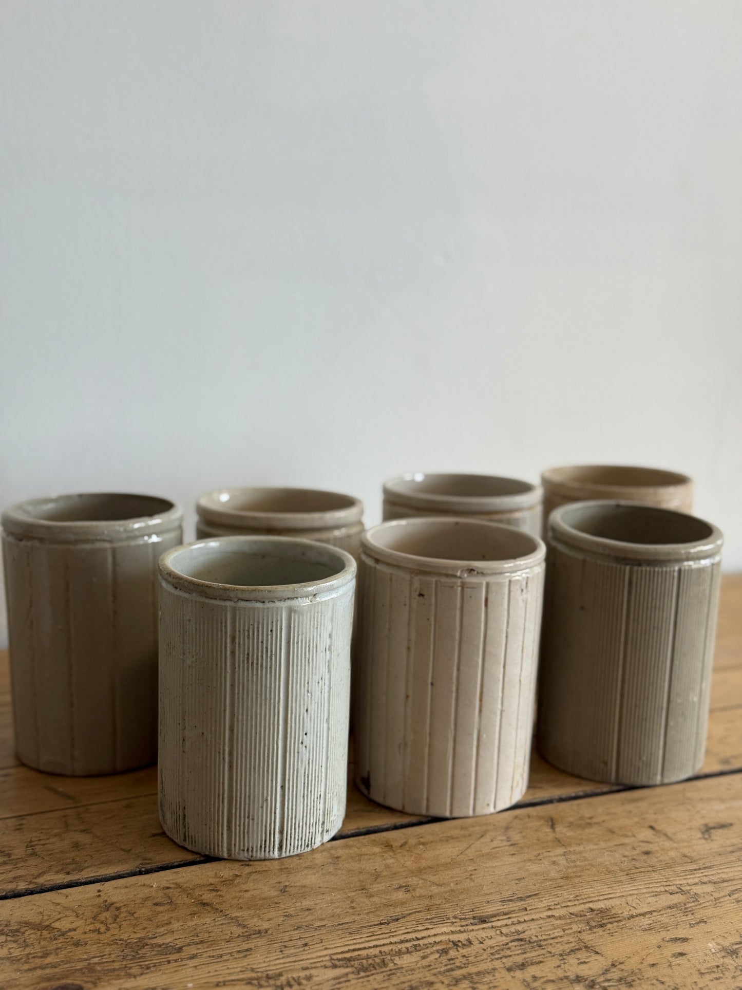 Antique English Marmalade Jar, solid color