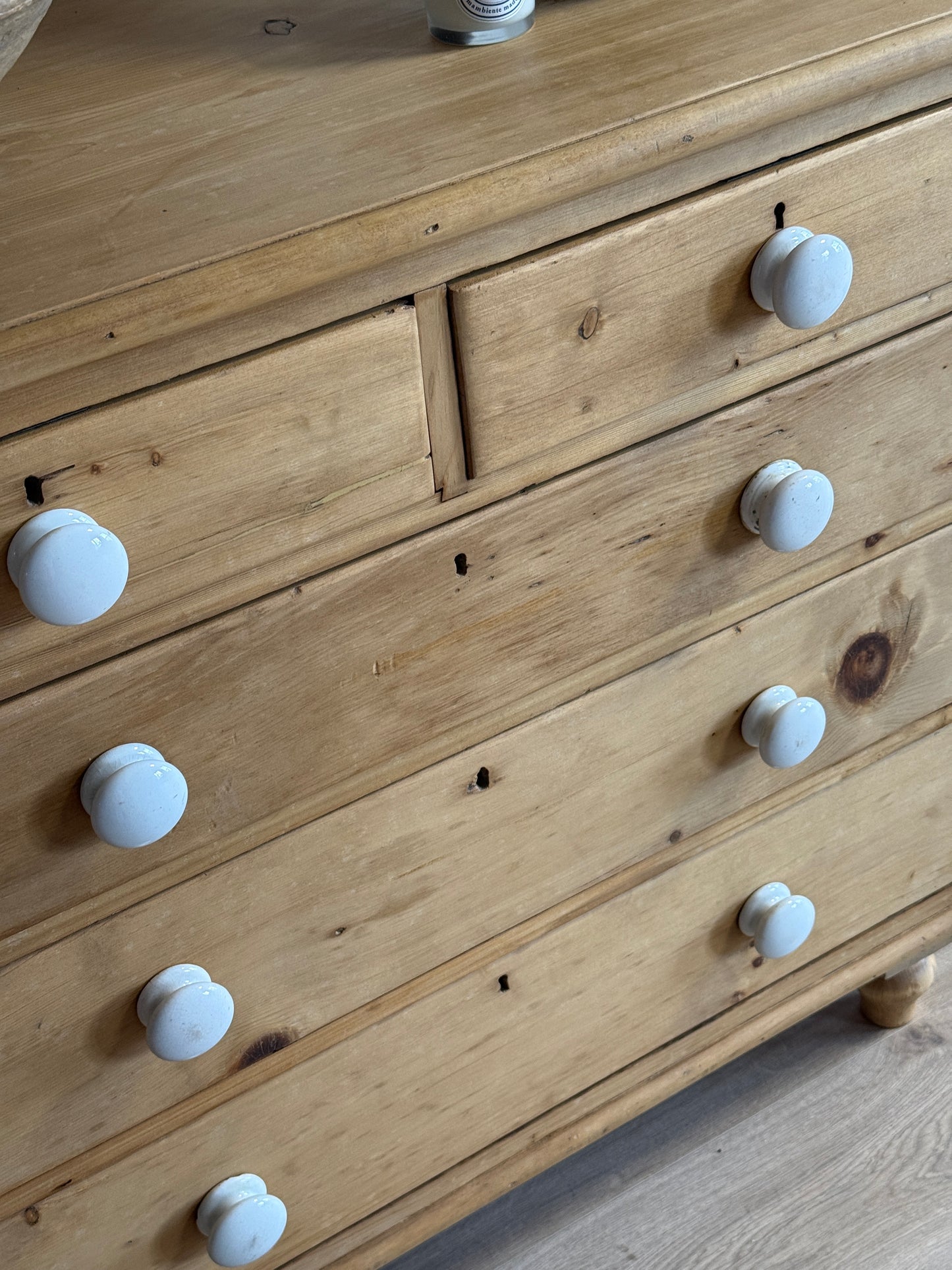 Antique English Pine Dresser/Chest of Drawers