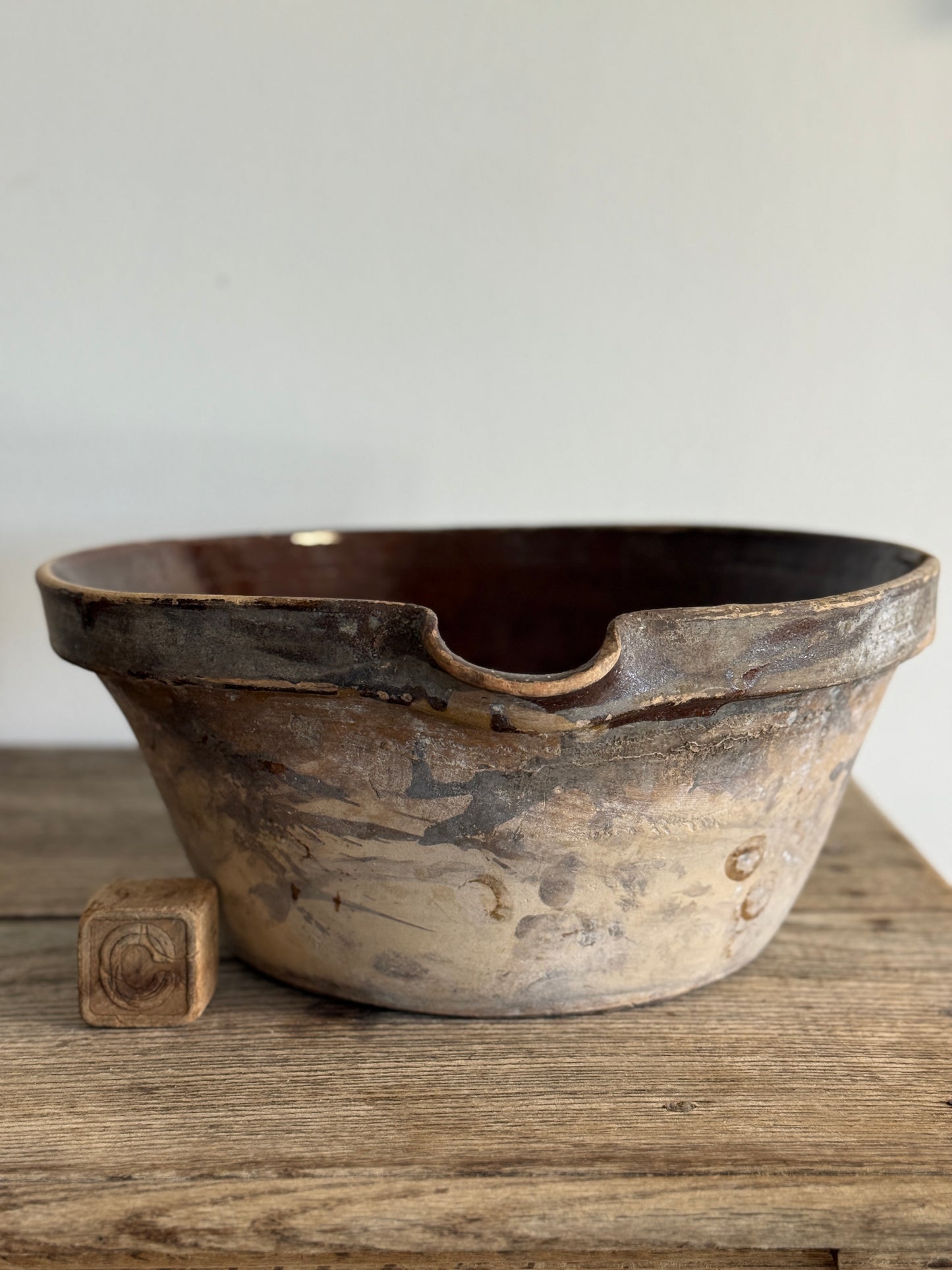 Antique French Dairy/Tian Bowls