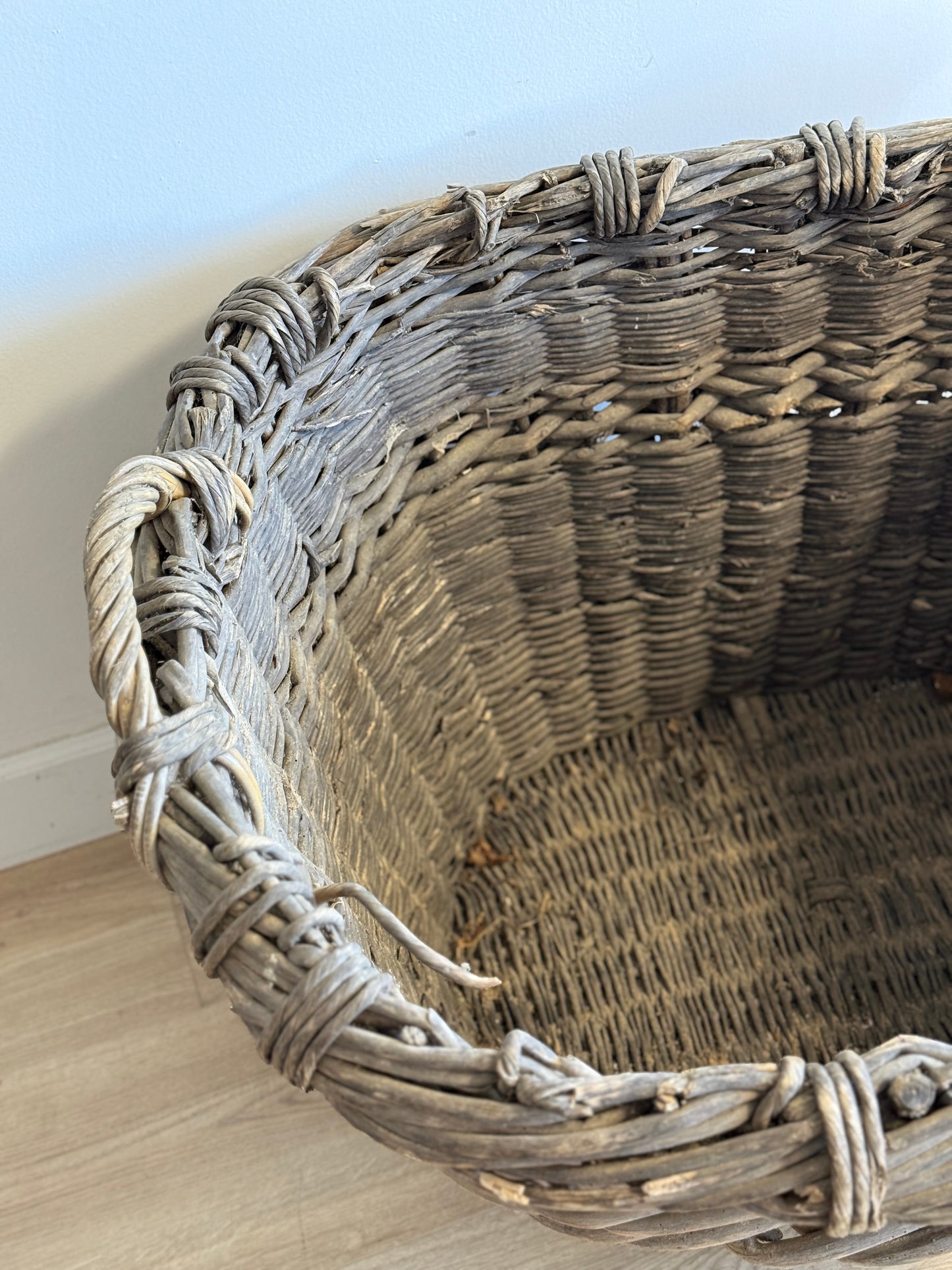 Antique French Champagne Basket