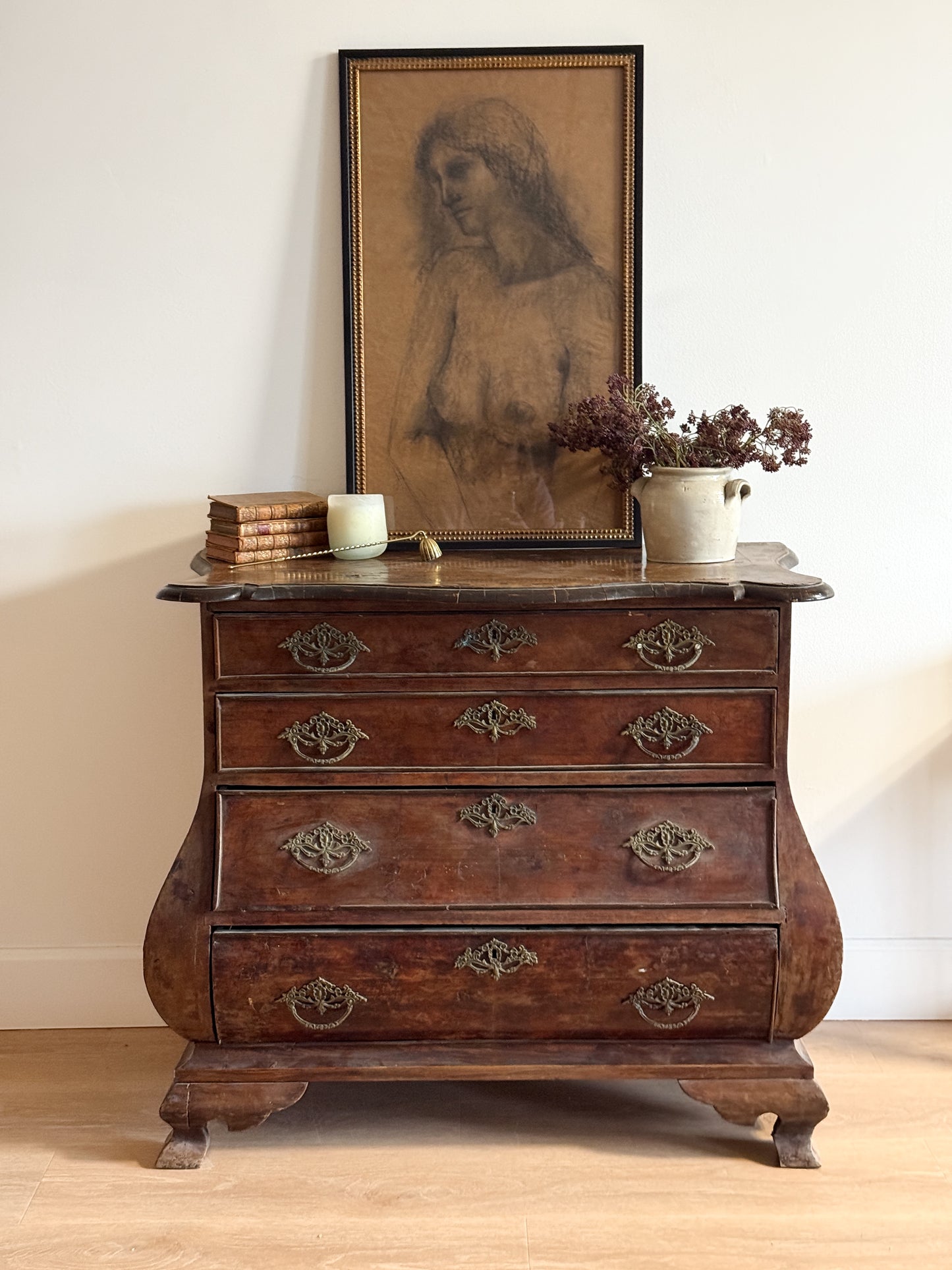 18th Century Dutch Four Drawer Bombay Chest/Commode
