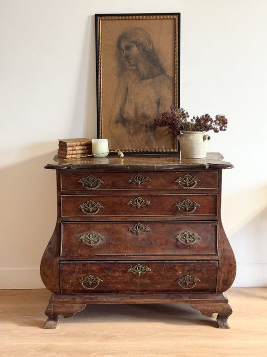 18th Century Dutch Four Drawer Bombay Chest/Commode