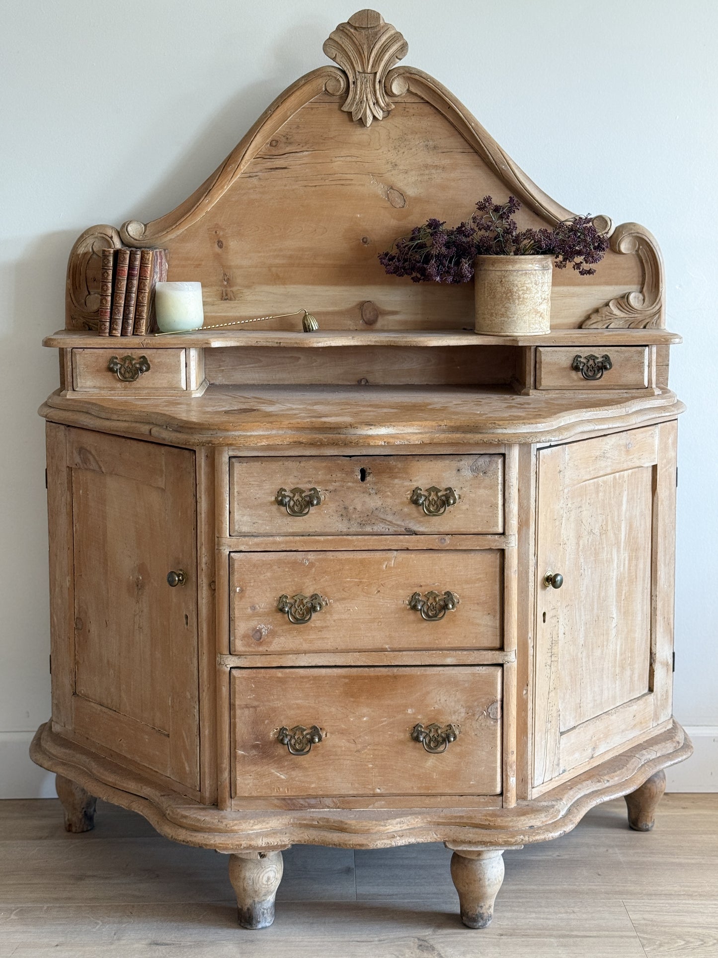 Antique English Pine Dressing Table/Sideboard