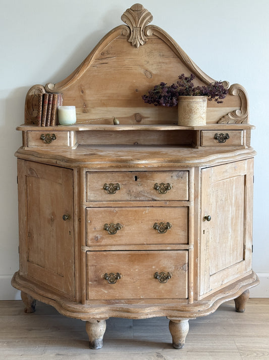 Antique English Pine Dressing Table/Sideboard
