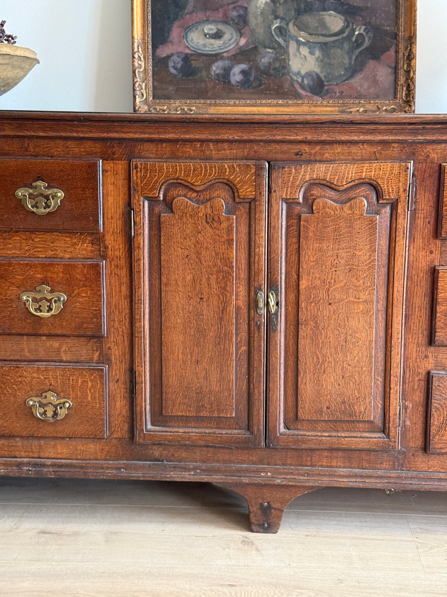 Antique English Oak Sideboard