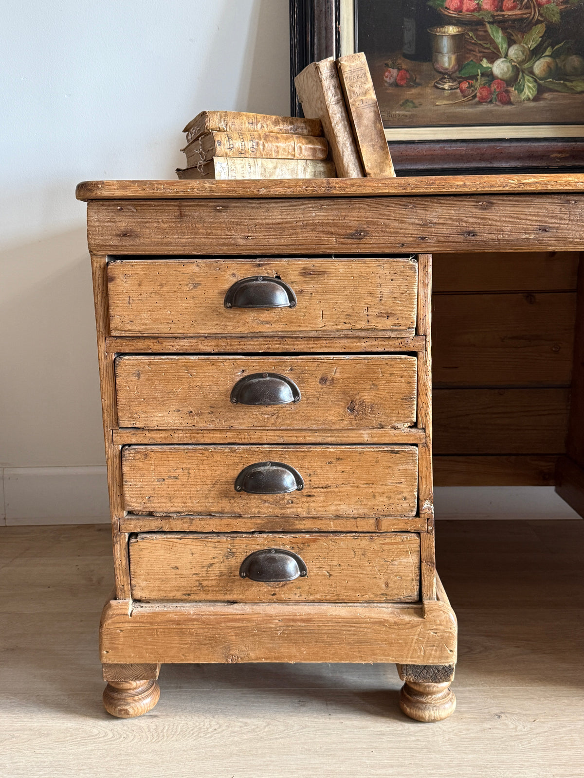 Antique English Pine Desk