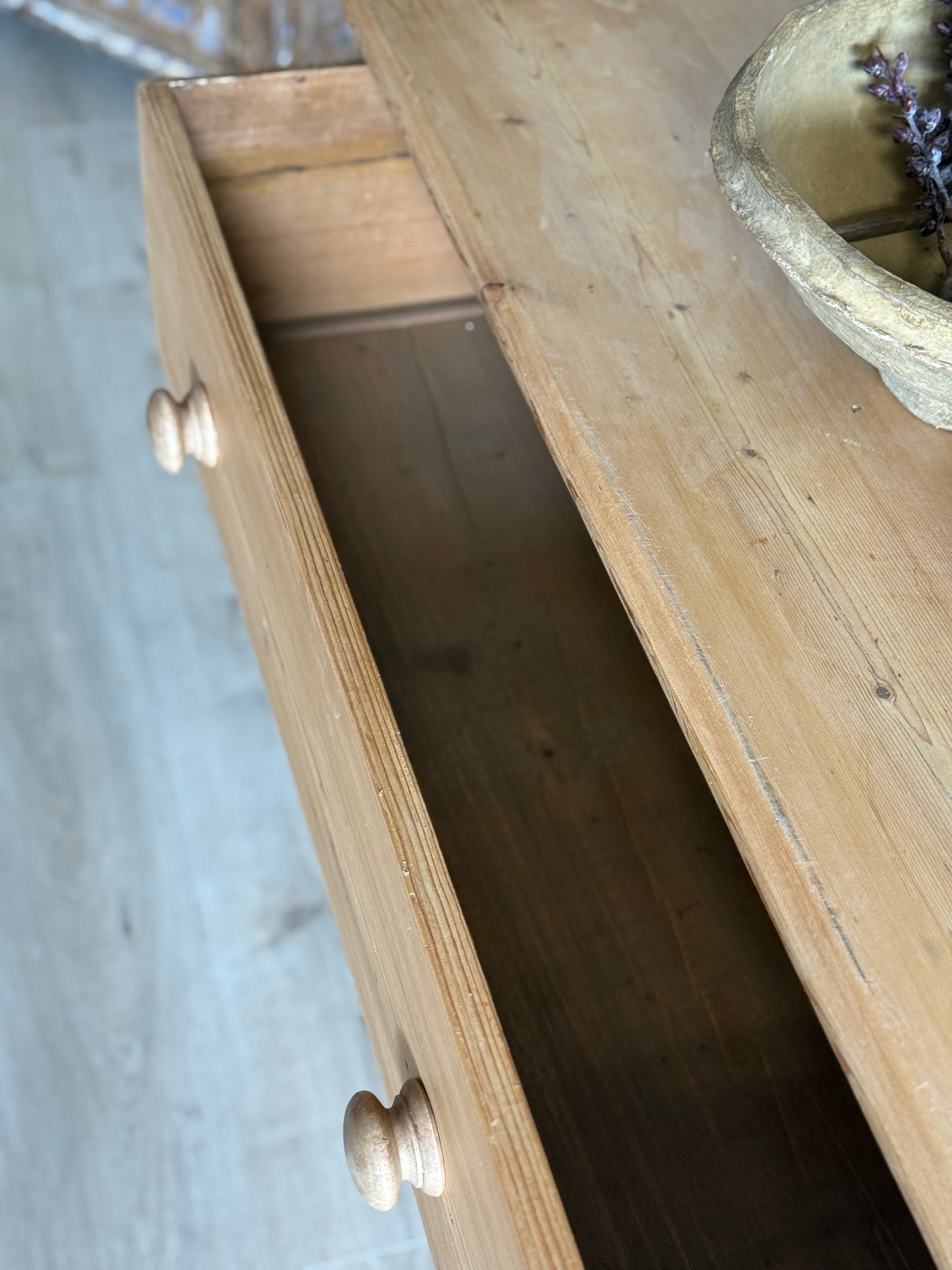 Antique English Pine Dresser/Chest of Drawers