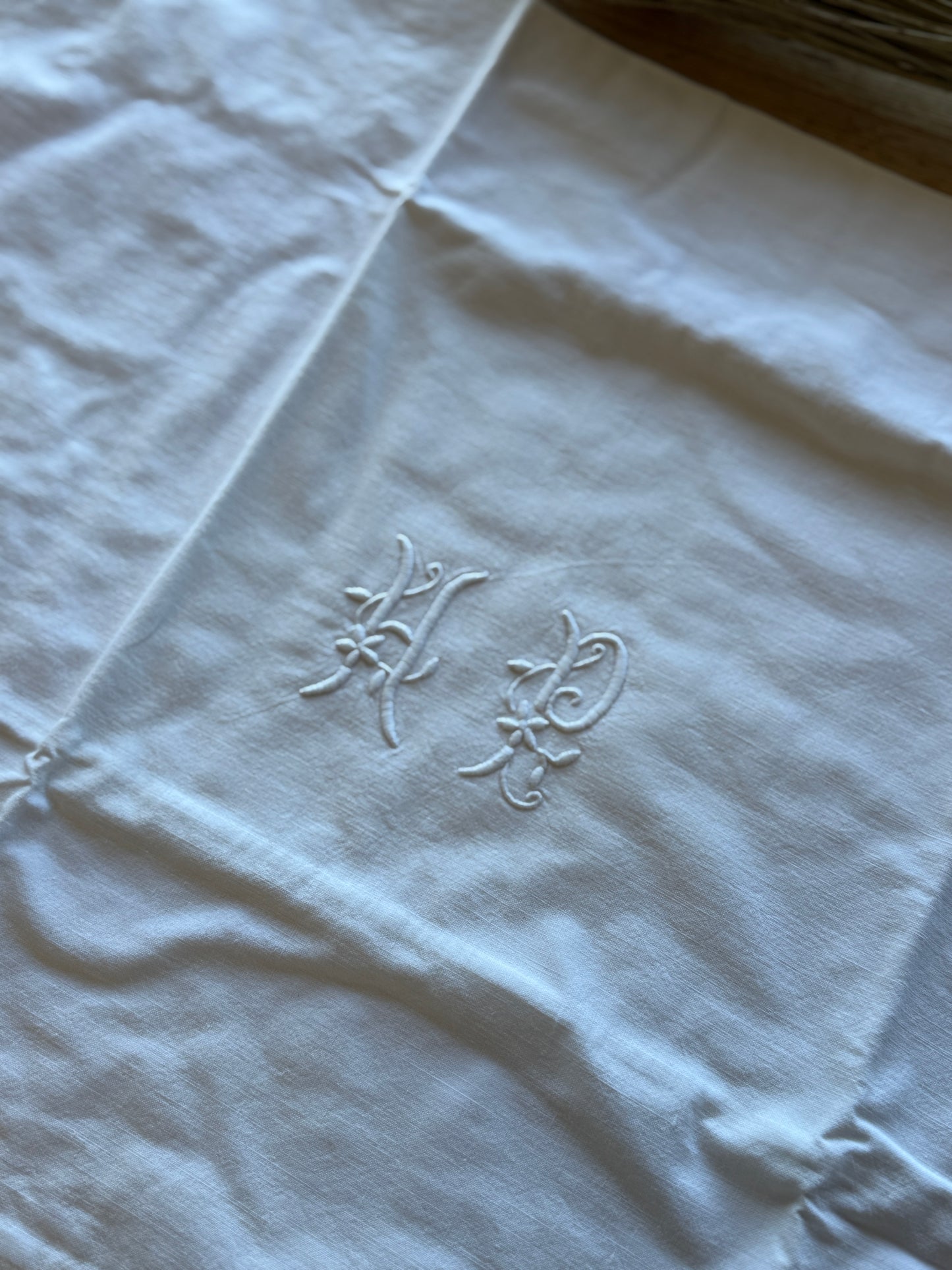 Antique Irish Bolster/Pillow Cover