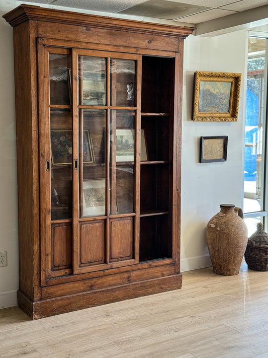 Antique French Pine Bookshelf