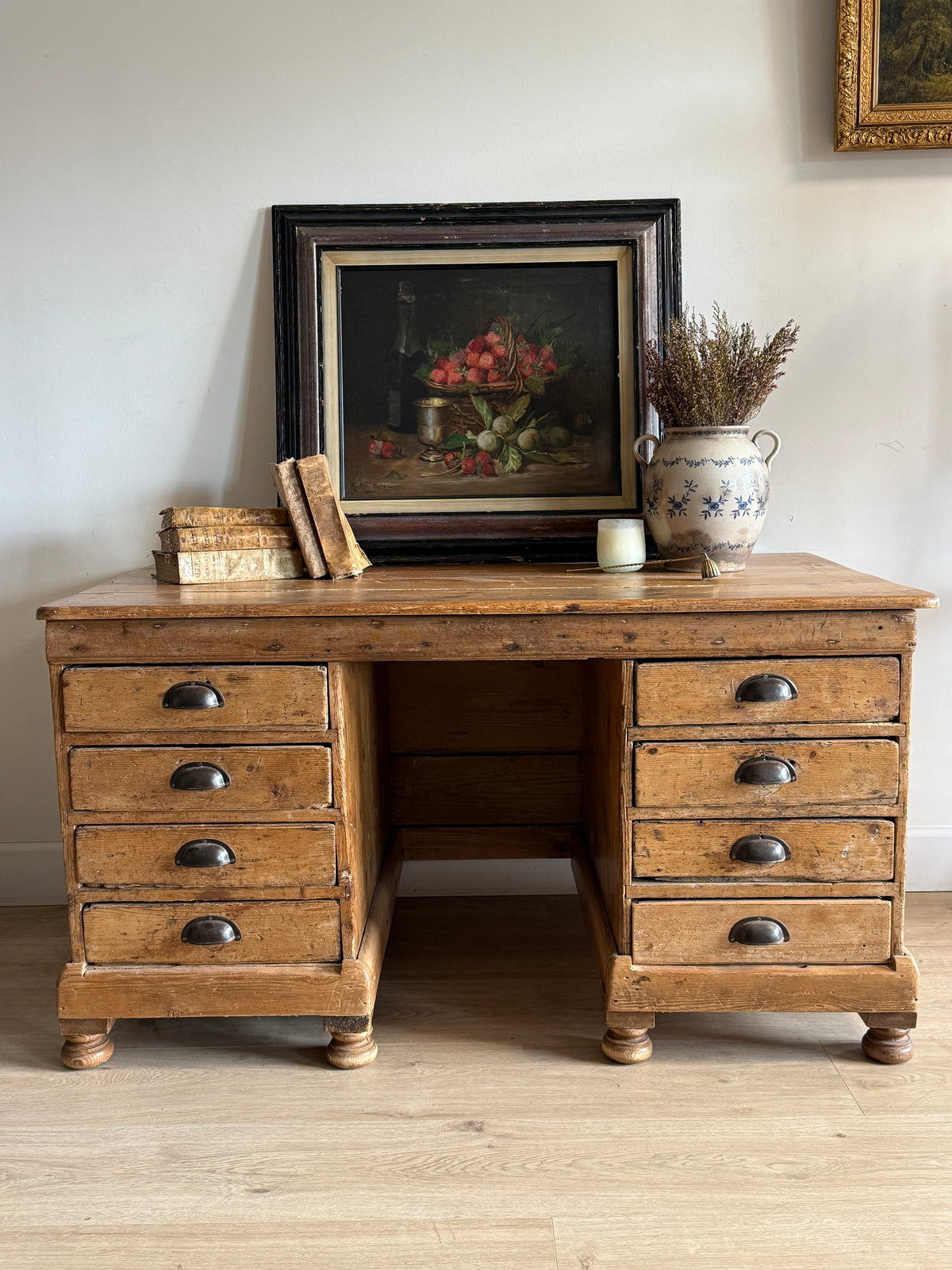 Antique English Pine Desk