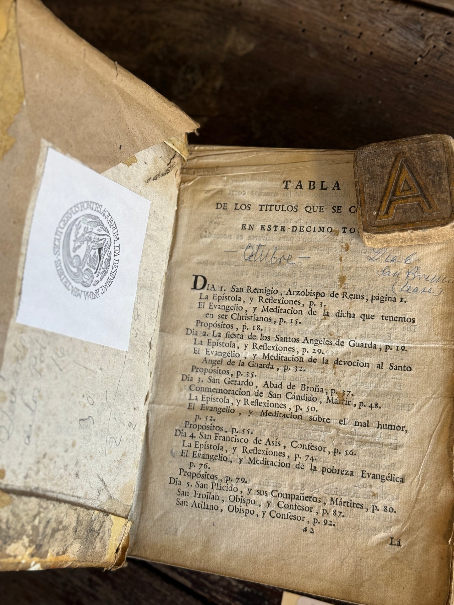 Rare Antique 18th Century Spanish Vellum Books