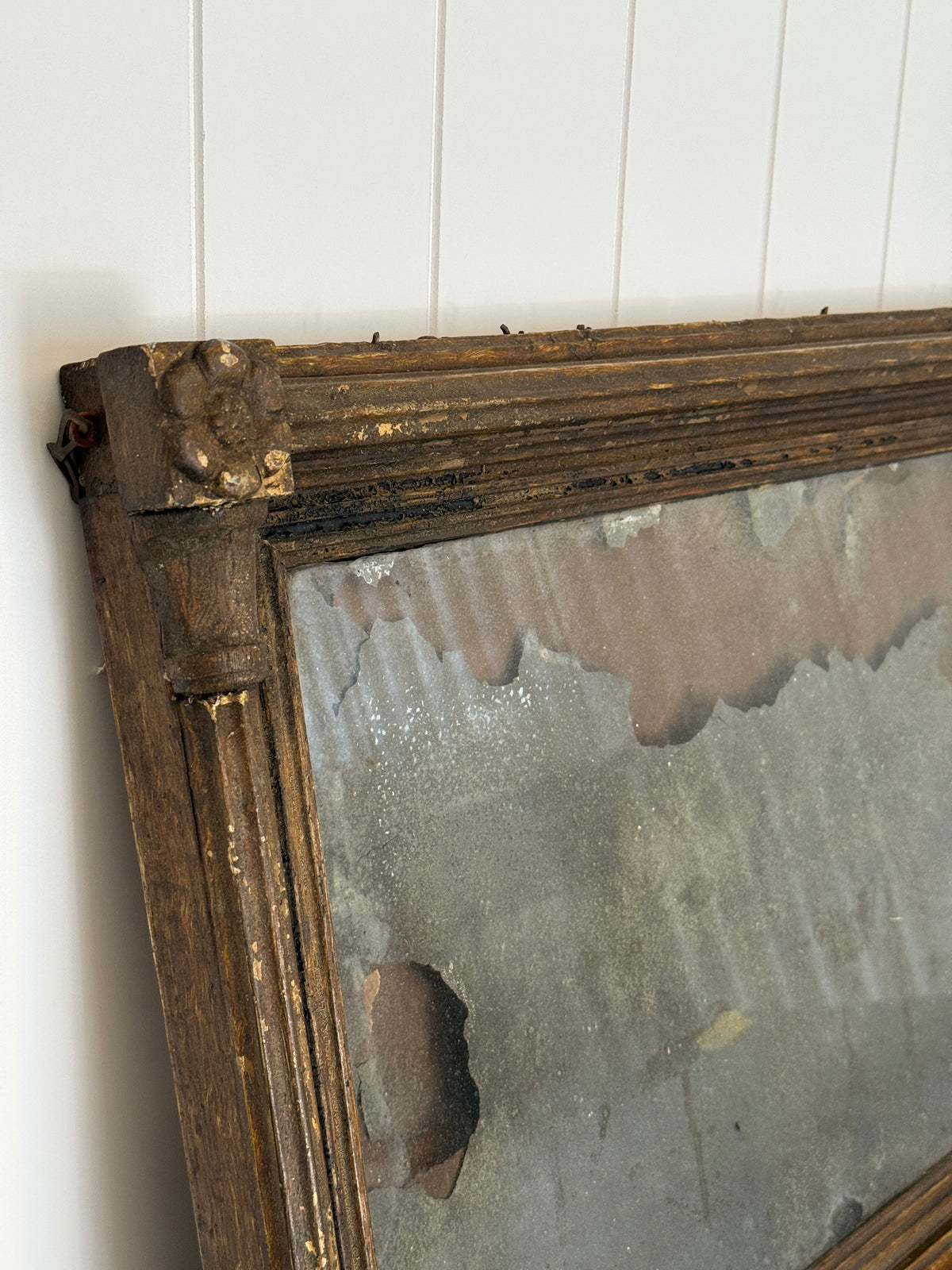 Antique Aged English Mirror