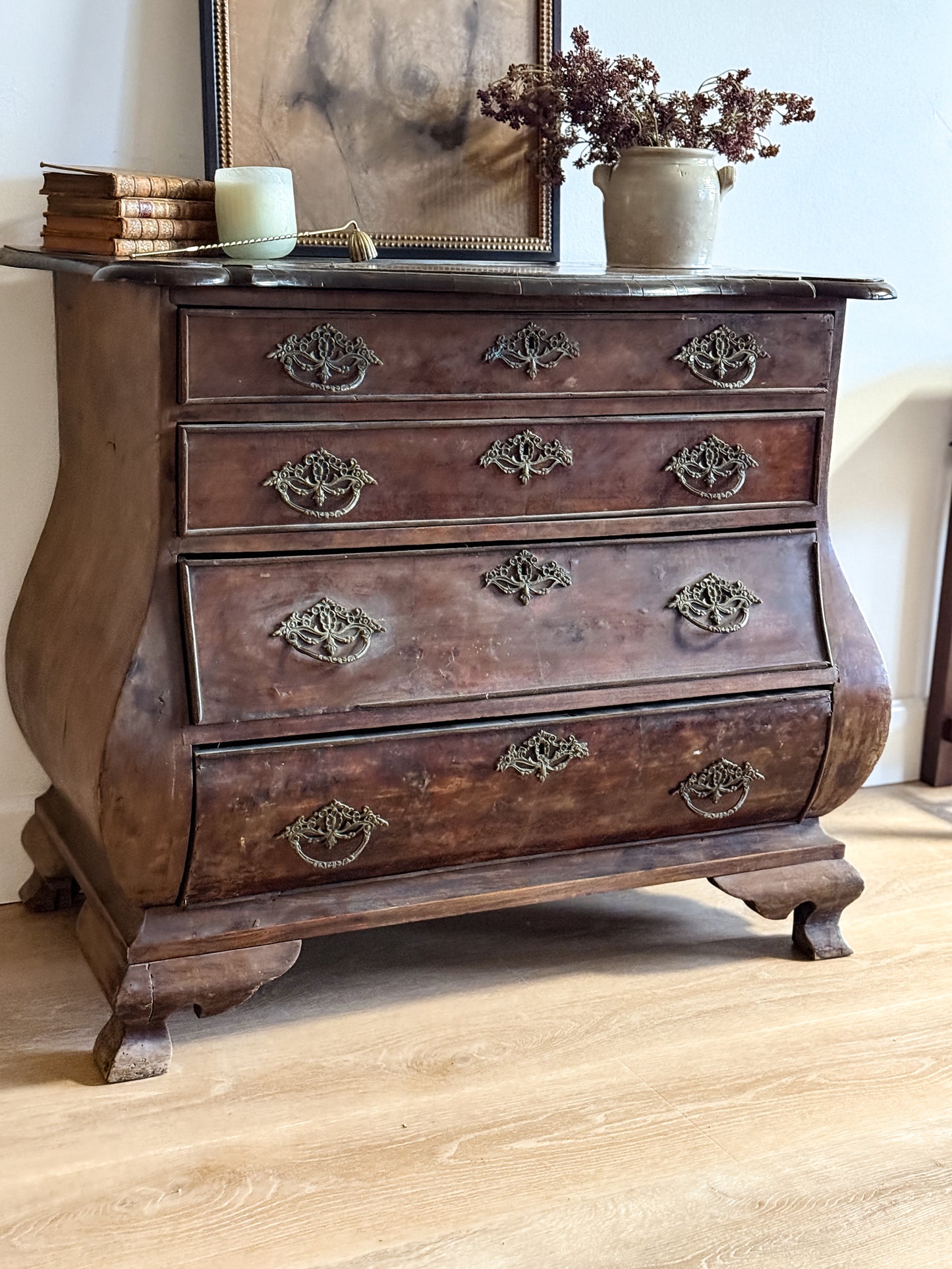 18th Century Dutch Four Drawer Bombay Chest/Commode