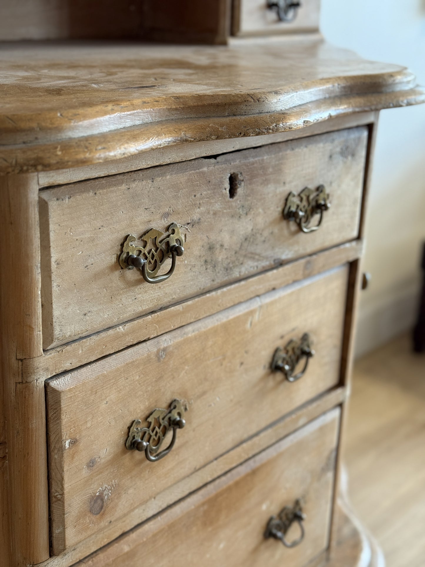 Antique English Pine Dressing Table/Sideboard