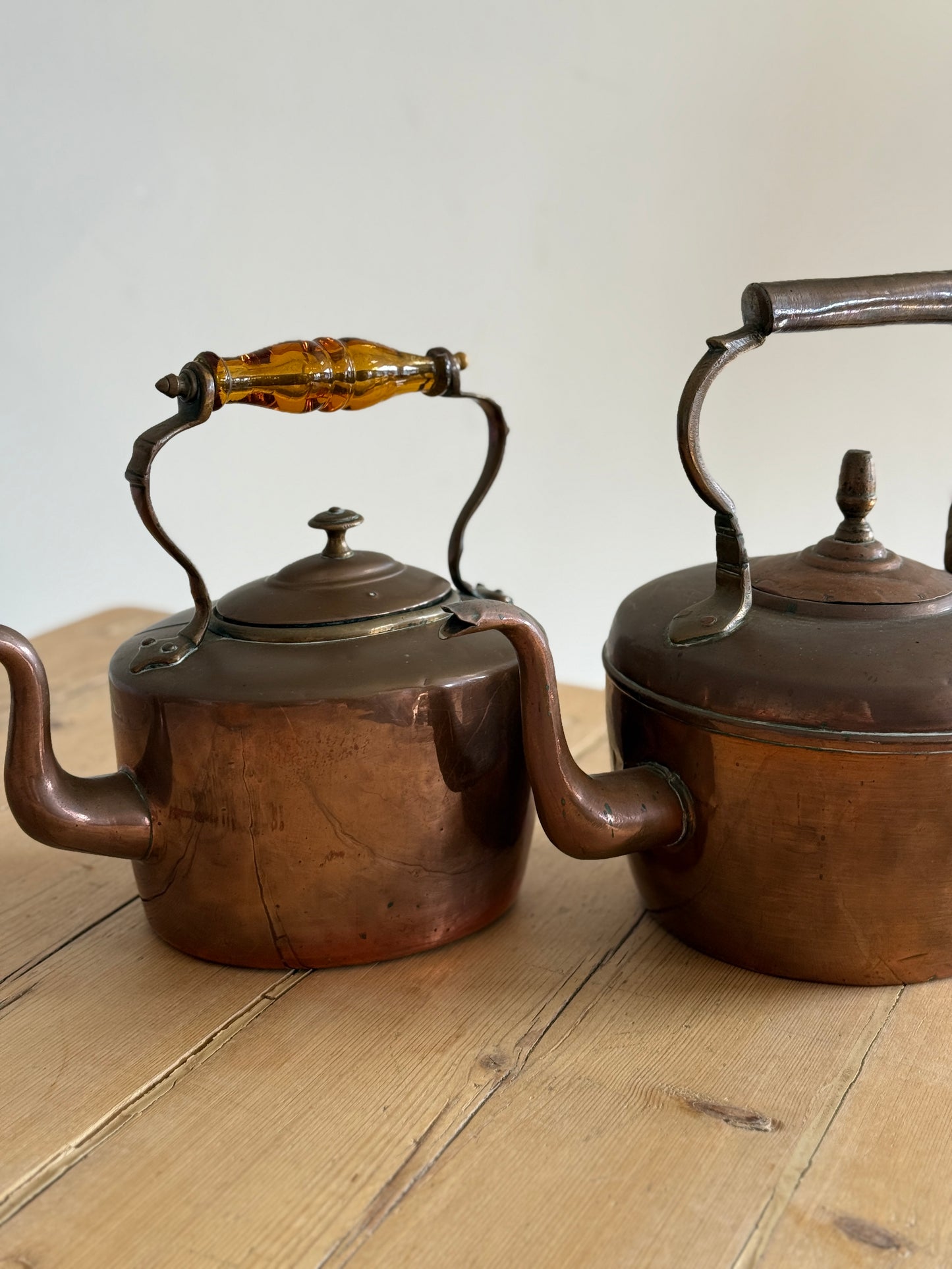 Antique English Copper Kettles