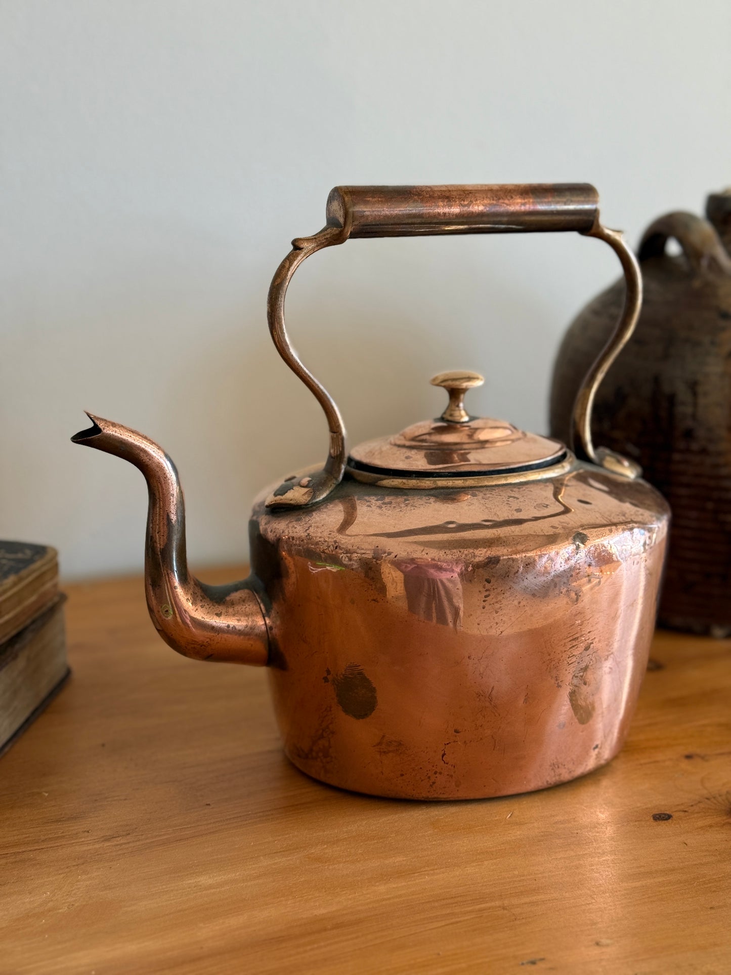 Antique English Copper Kettle