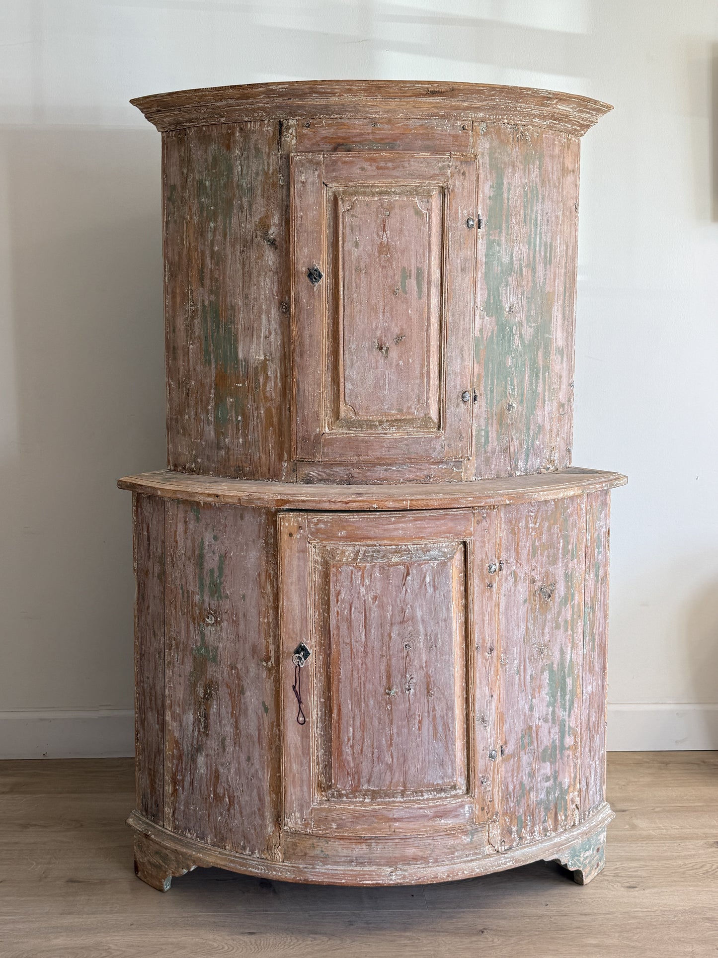 Antique Swedish Corner Cupboard