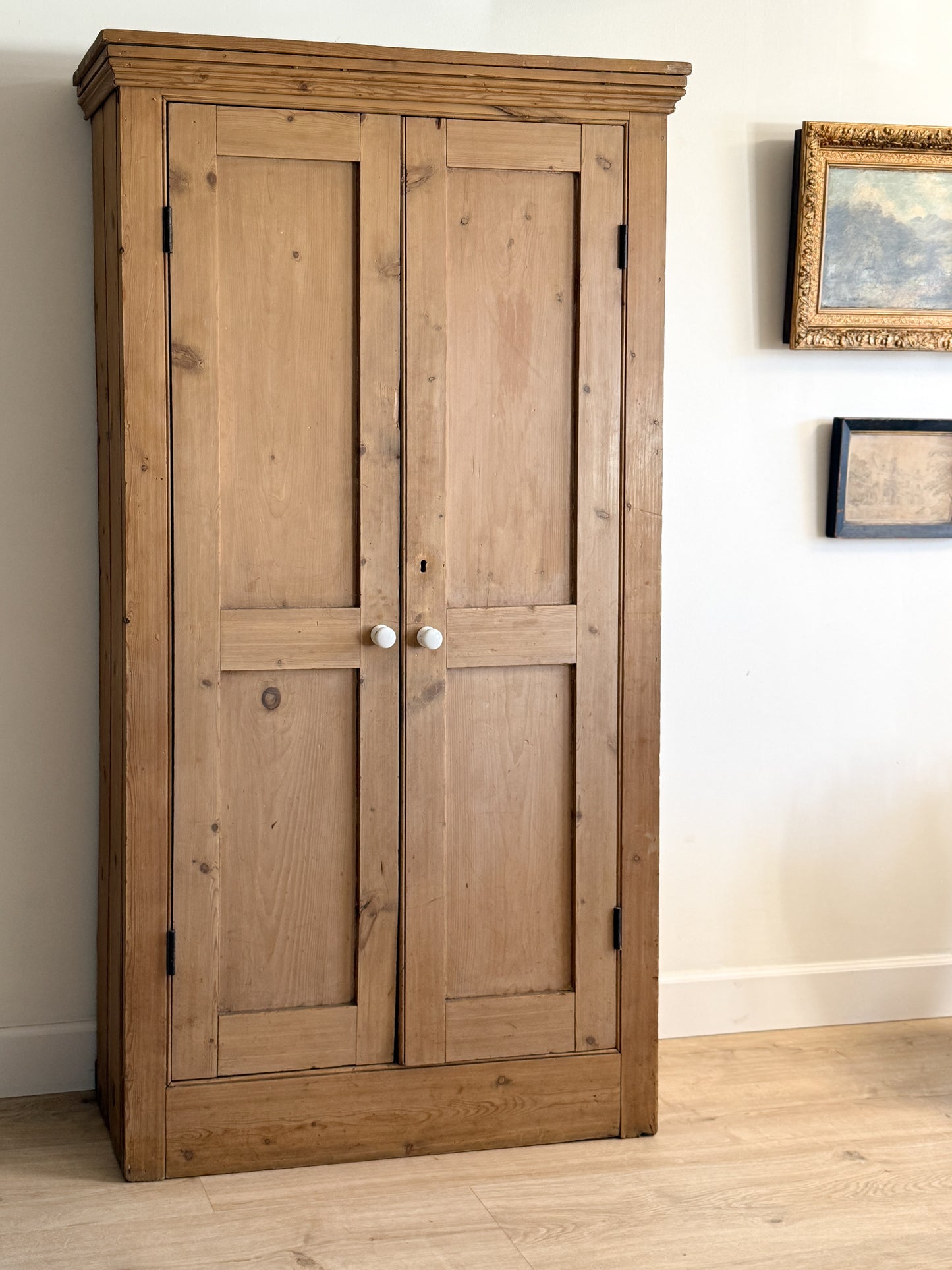 Antique English Pine Cabinet/Cupboard