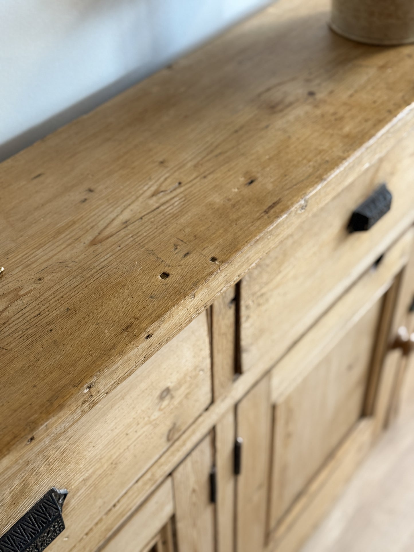 Antique English Pine Sideboard