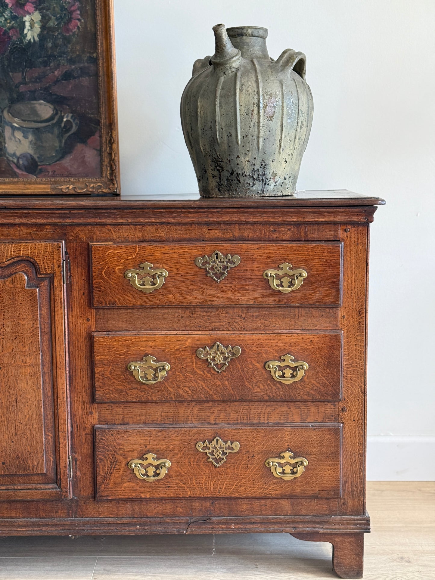 Antique English Oak Sideboard