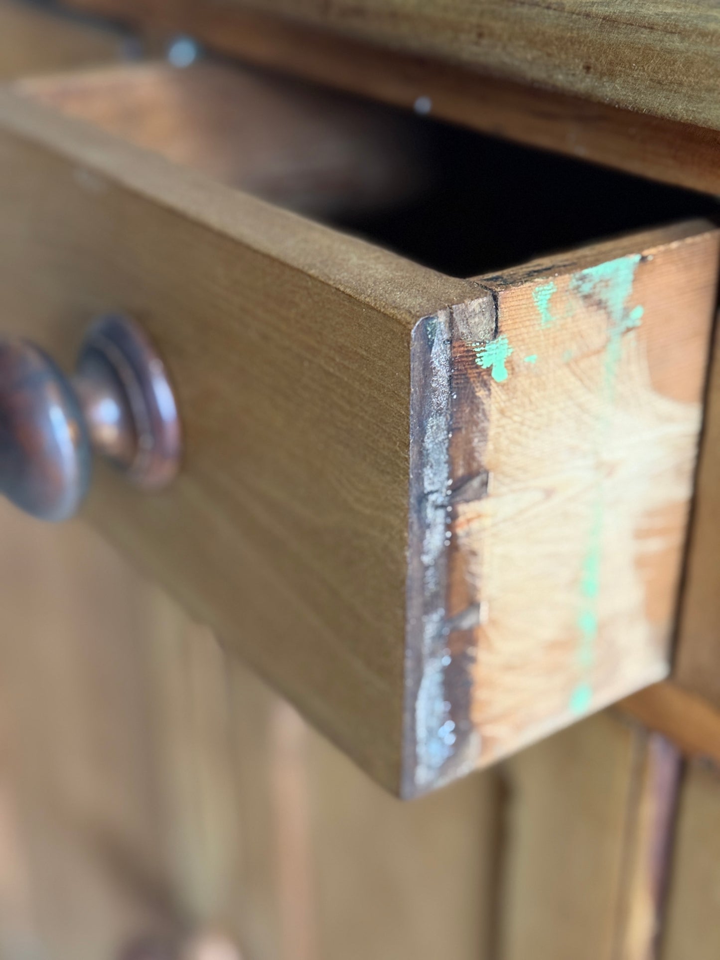 Antique English Pine Sideboard