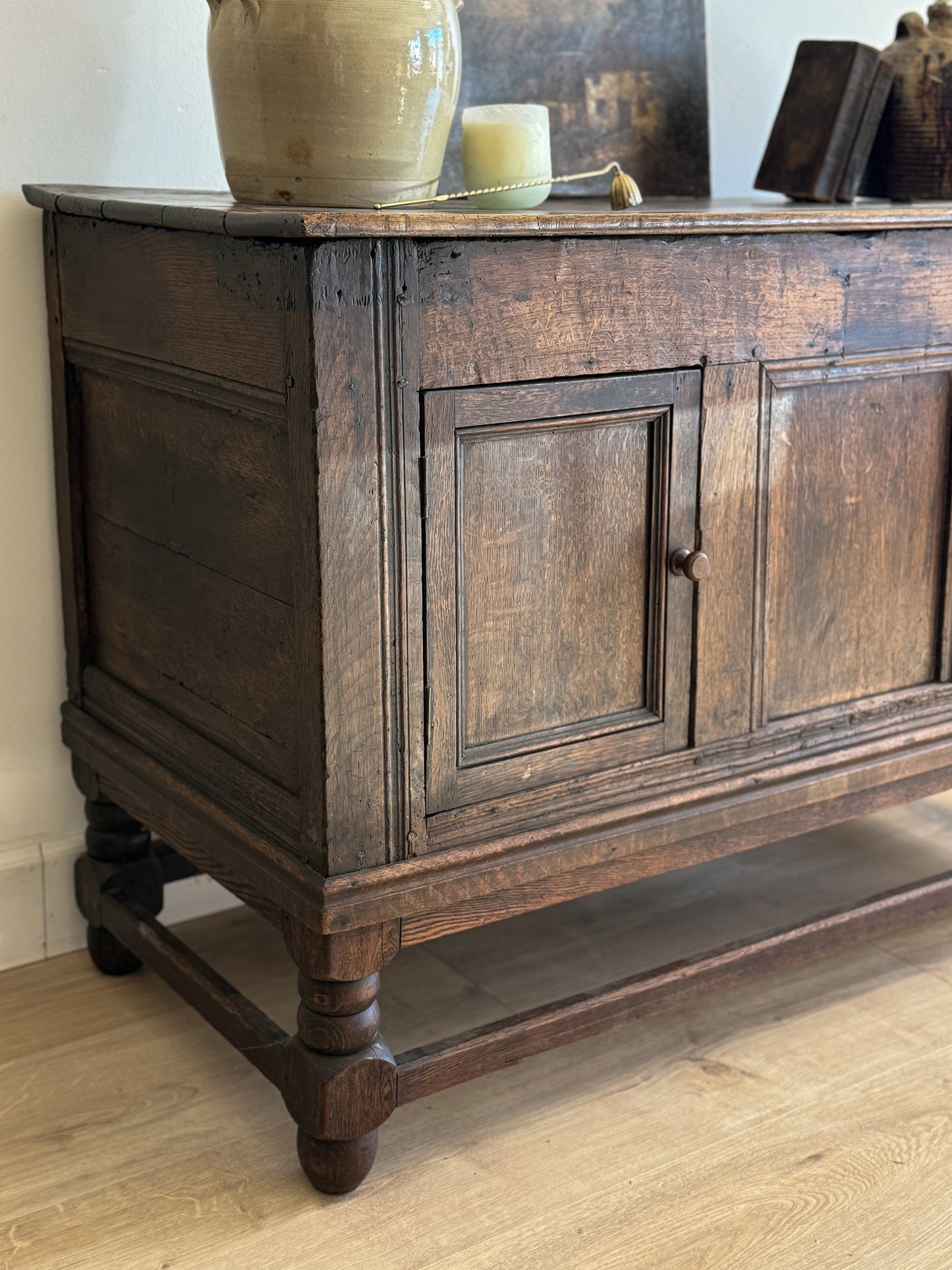 18th Century English Georgian Oak Coffer/Sideboard