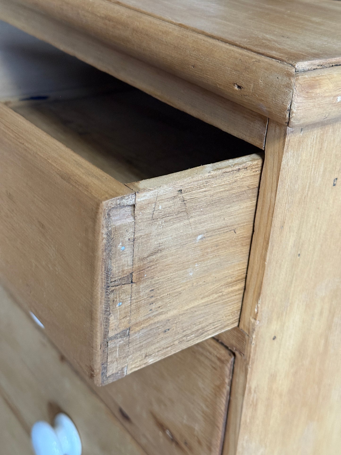 Antique English Pine Dresser/Chest of Drawers