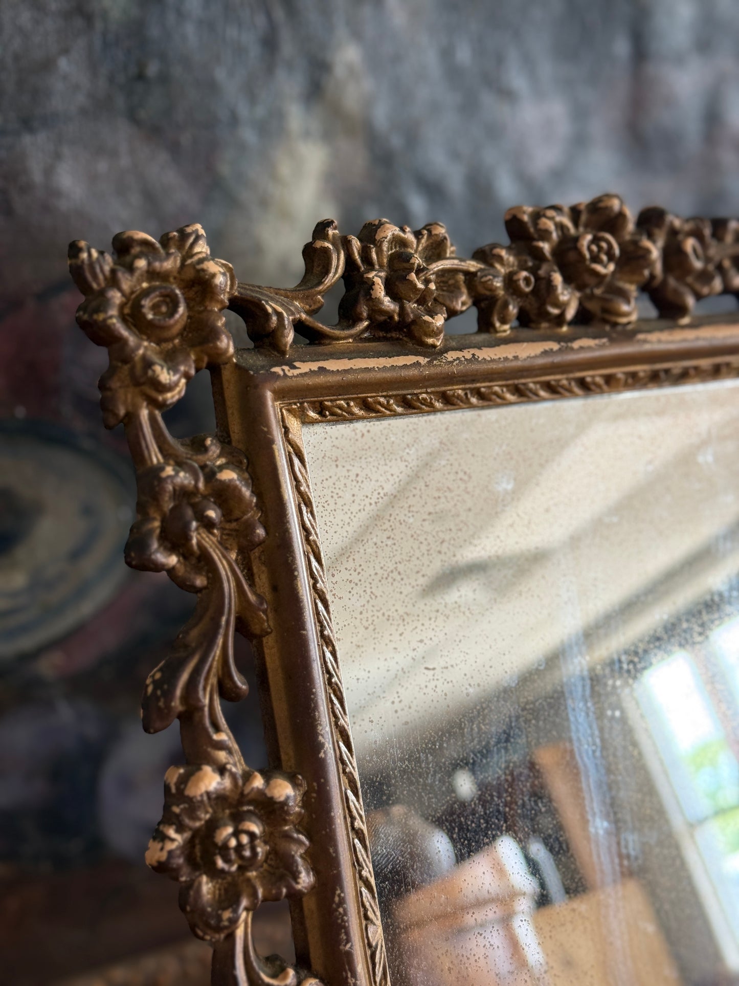Small Antique French Mirror