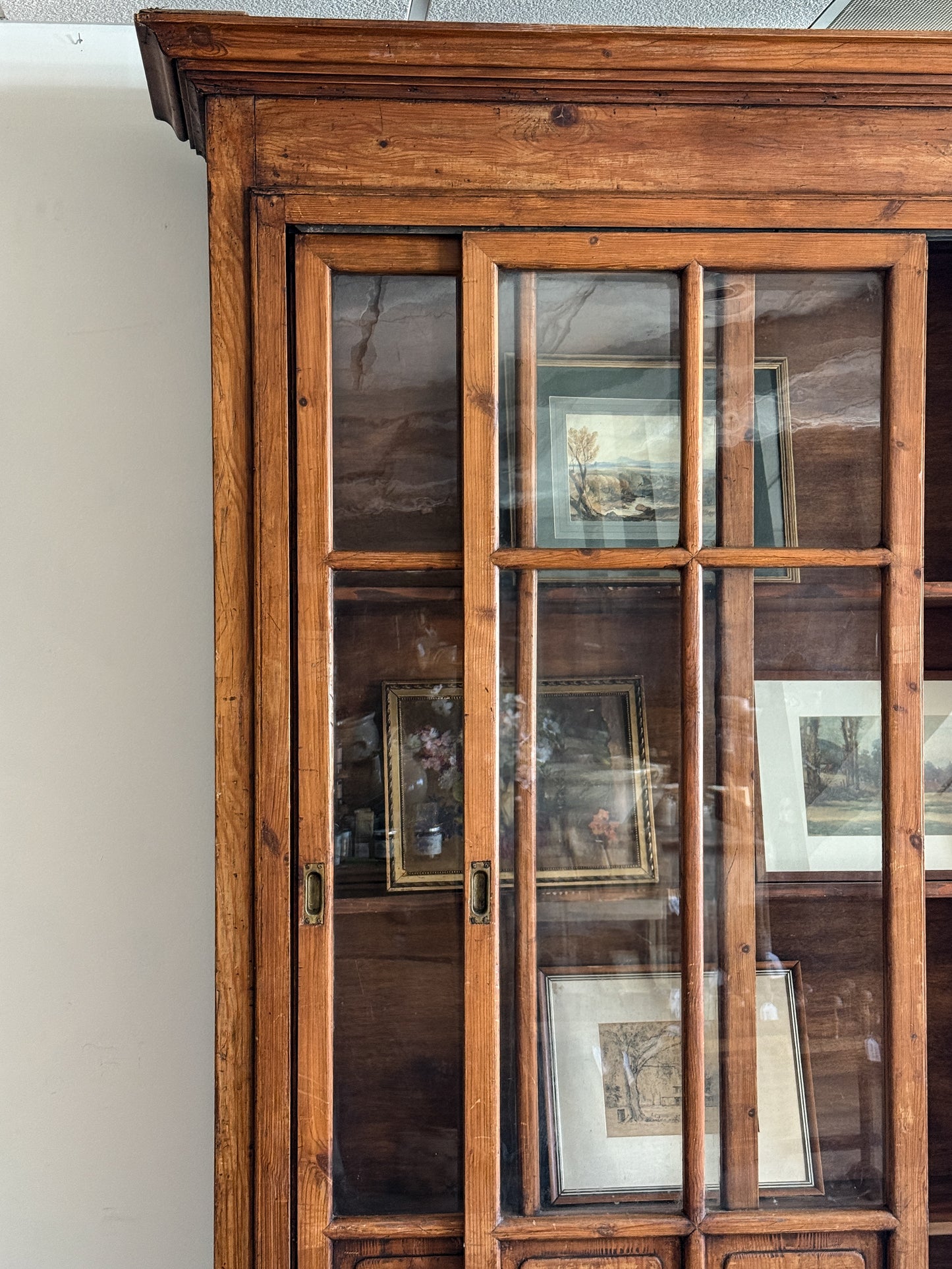 Antique French Pine Bookshelf