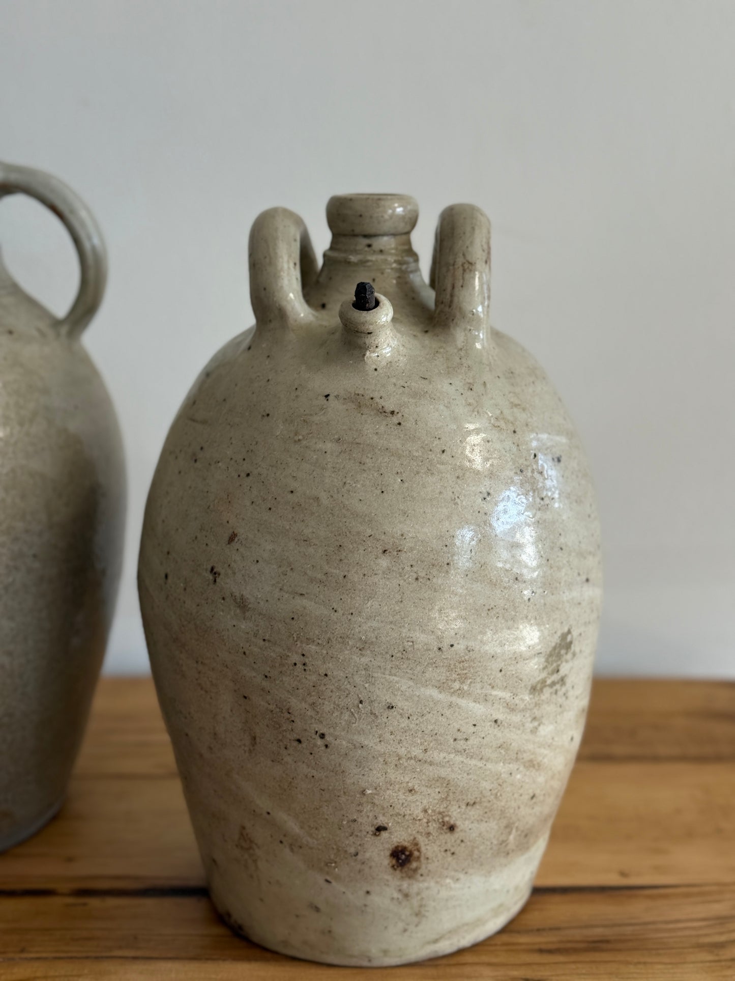Antique French Pots With Spout