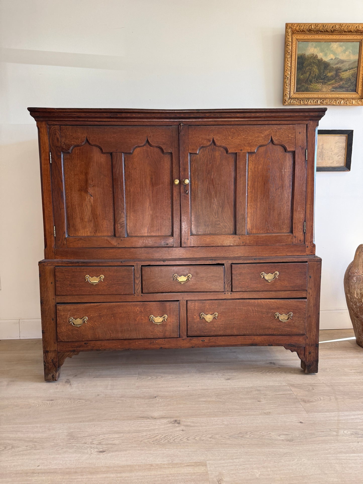 Early 19th Century English Oak Stable Cabinet/Hutch
